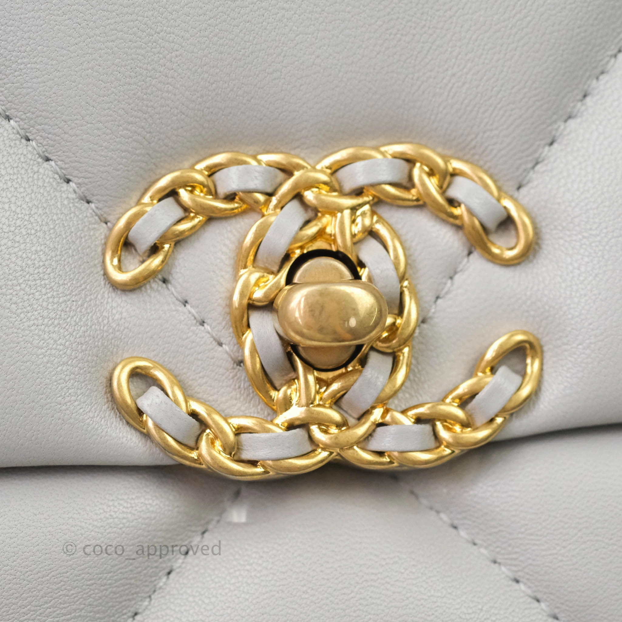 Chanel 19 Small Grey Mixed Hardware 21A