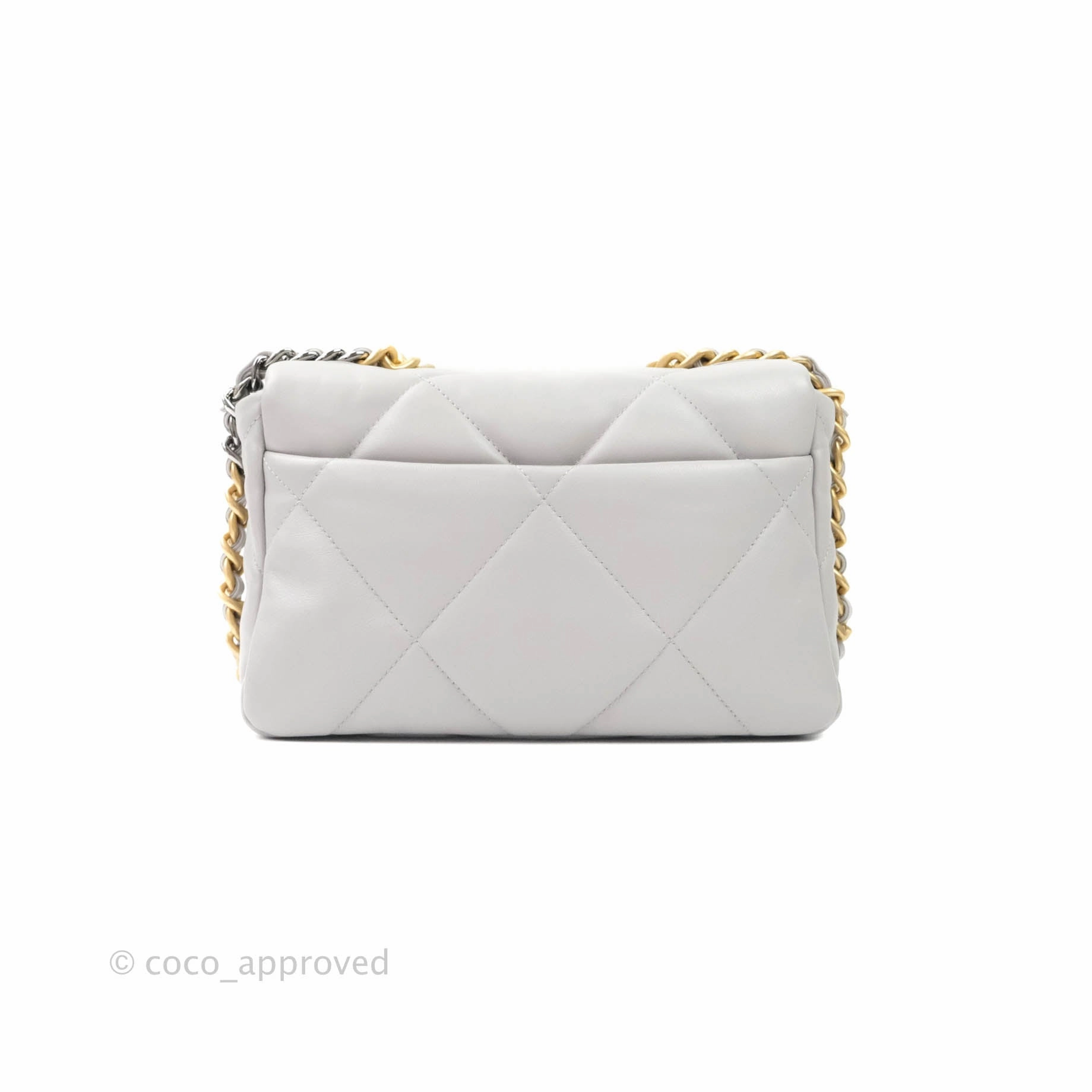 Chanel 19 Small Grey Mixed Hardware 21A