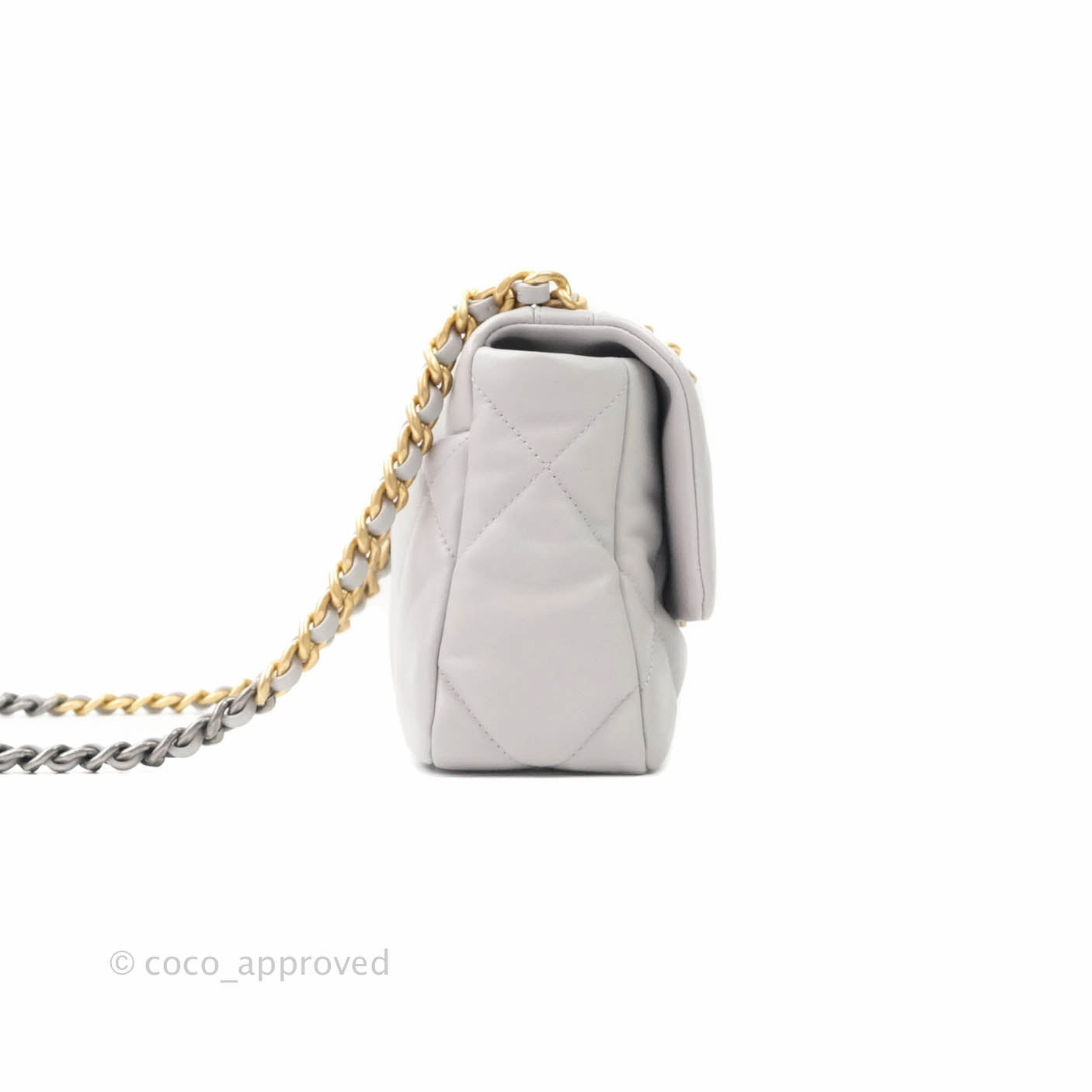 Chanel 19 Small Grey Mixed Hardware 21A