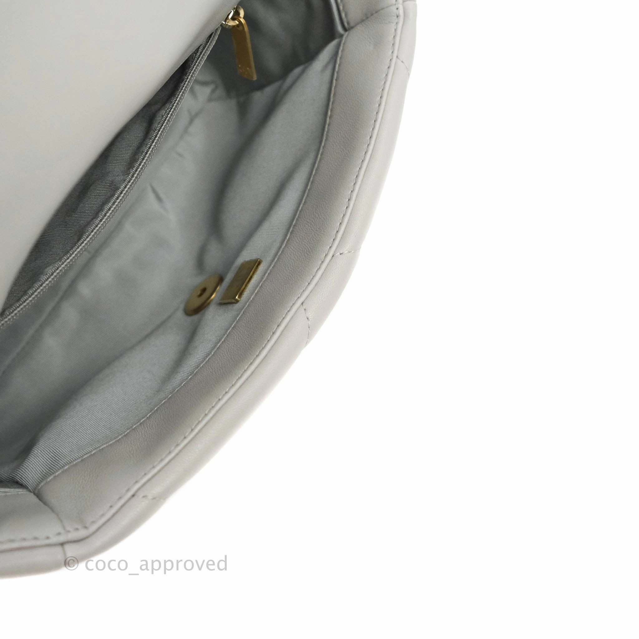 Chanel 19 Small Grey Mixed Hardware 21A