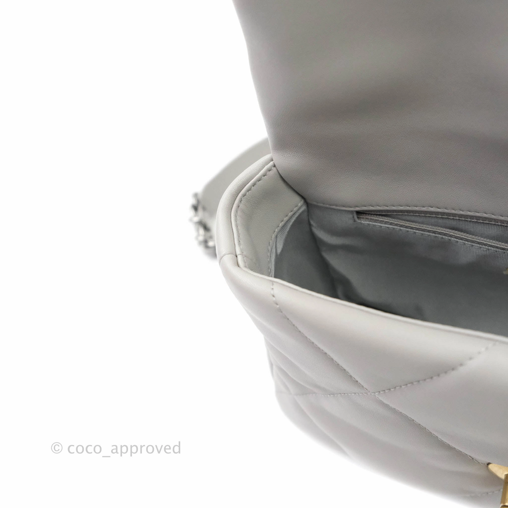 Chanel 19 Small Grey Mixed Hardware 21A