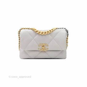 Chanel 19 Small Grey Mixed Hardware 21A