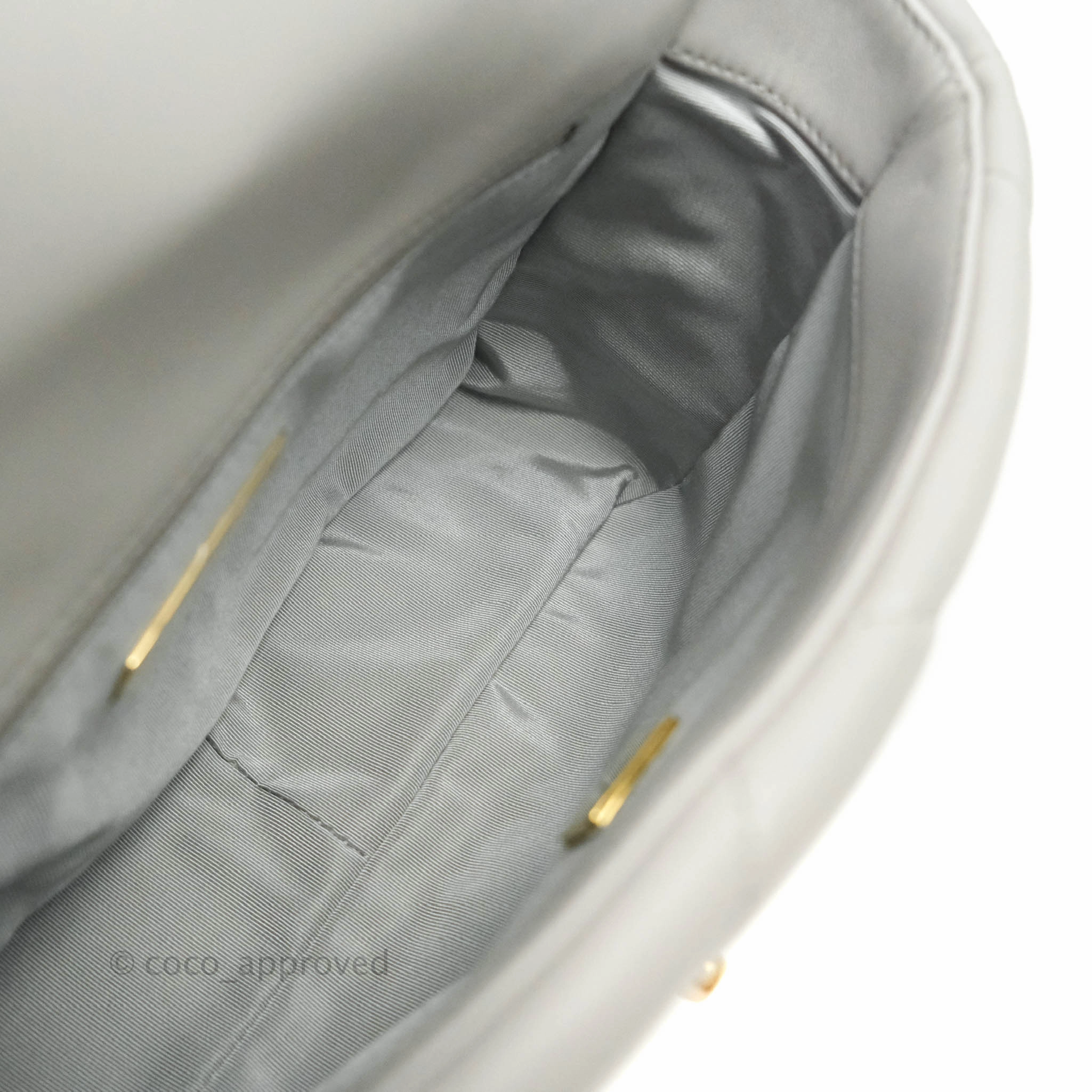 Chanel 19 Small Grey Mixed Hardware 21A