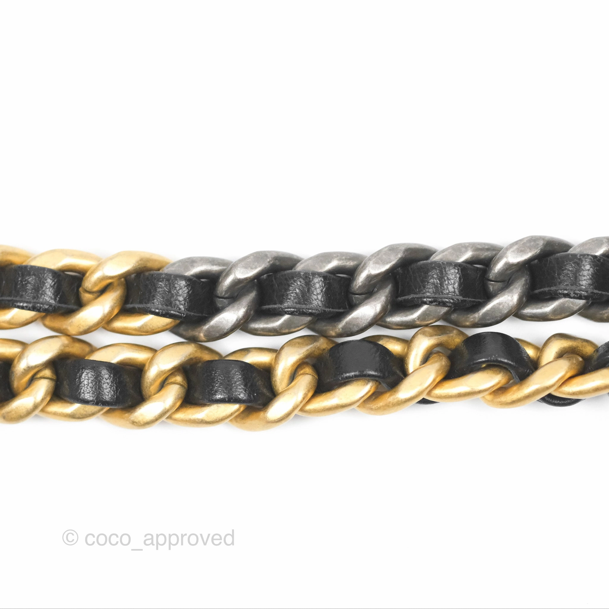 Chanel 19 Small Grid Black Beige Tweed Mixed Hardware
