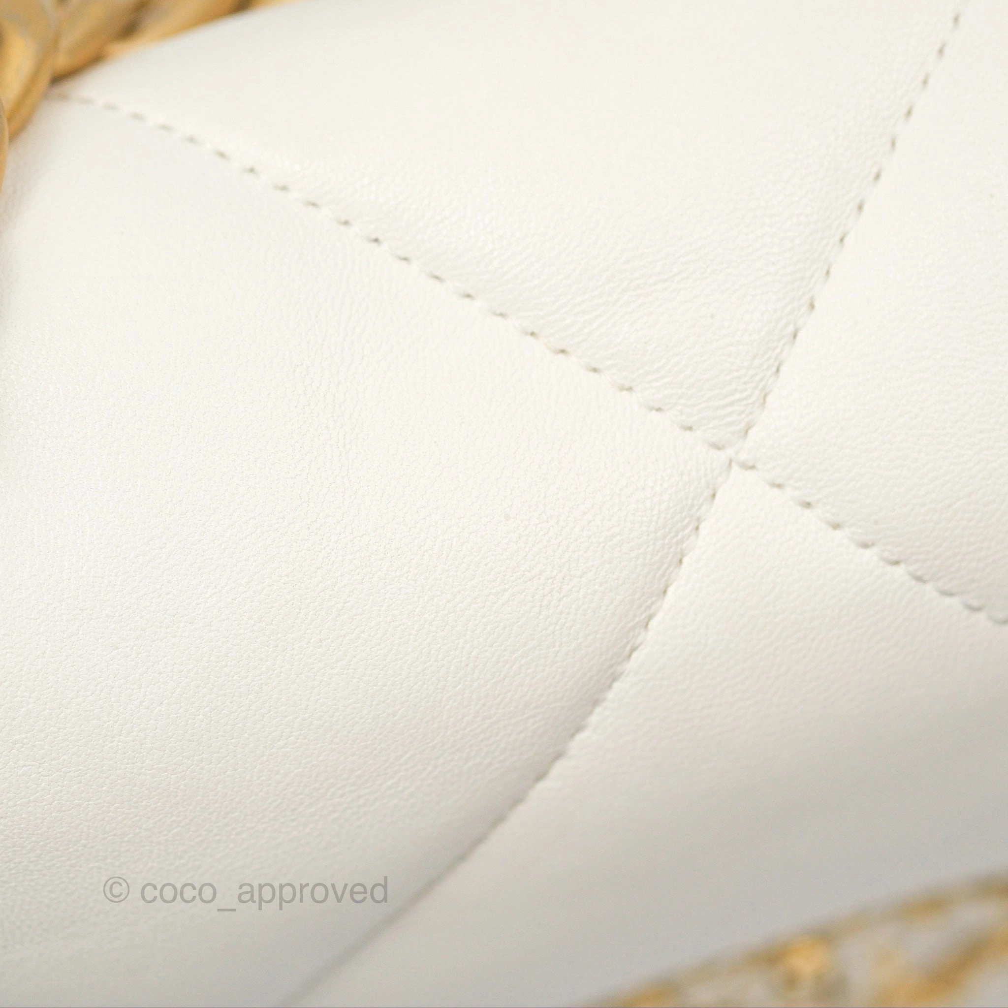Chanel 19 Small Ivory White Lambskin Mixed Hardware