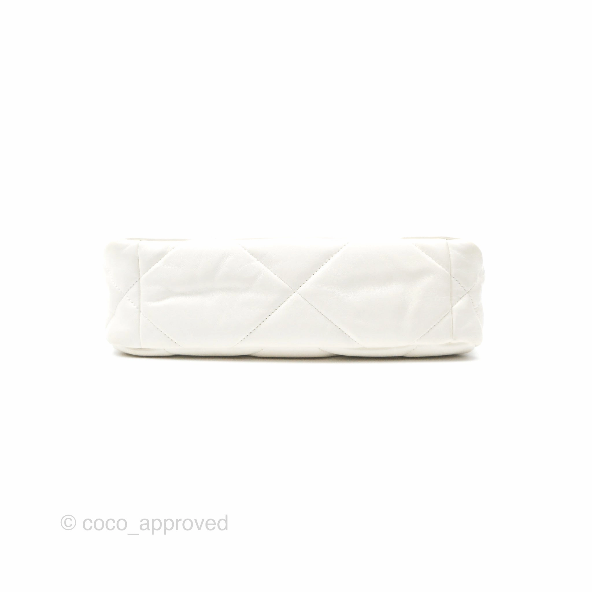 Chanel 19 Small Ivory White Lambskin Mixed Hardware