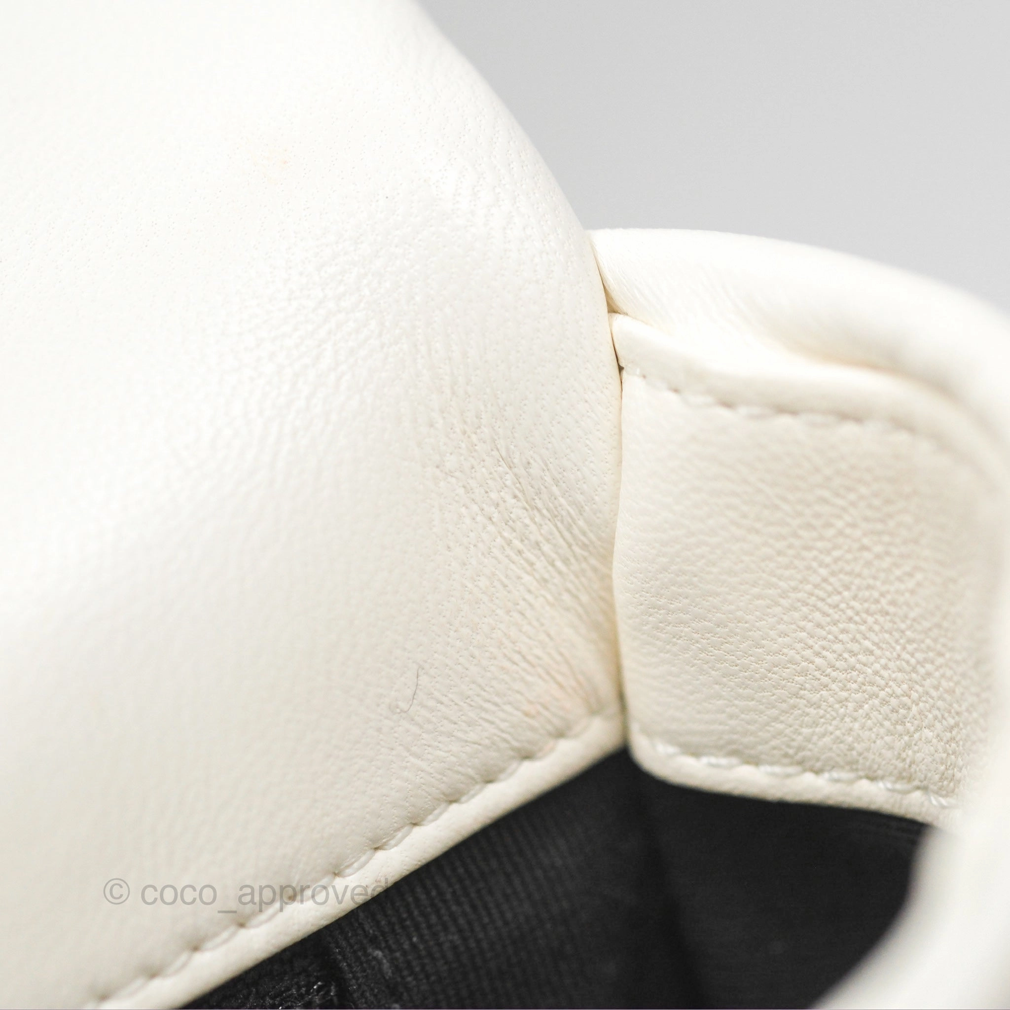 Chanel 19 Small Ivory White Lambskin Mixed Hardware