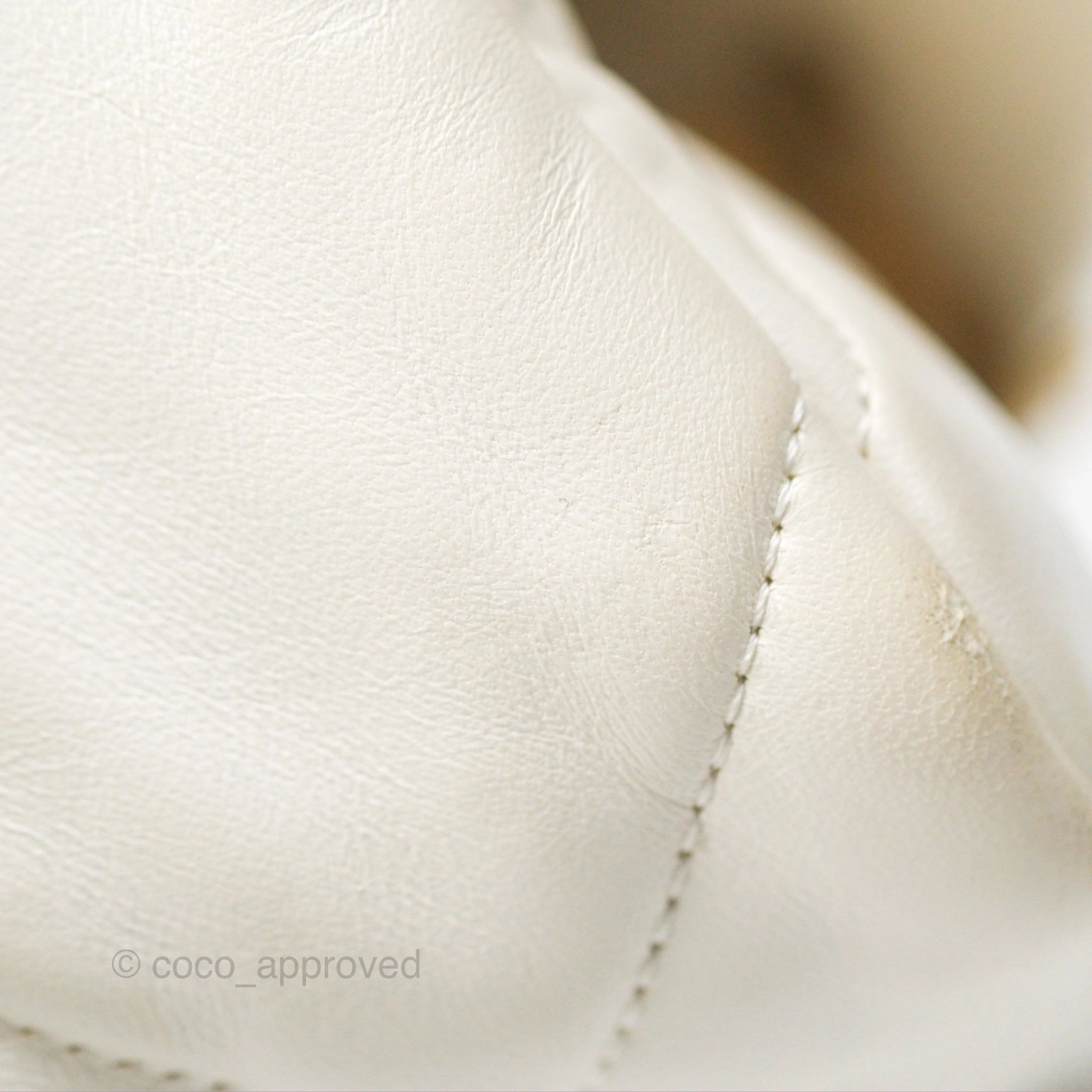 Chanel 19 Small Ivory White Lambskin Mixed Hardware