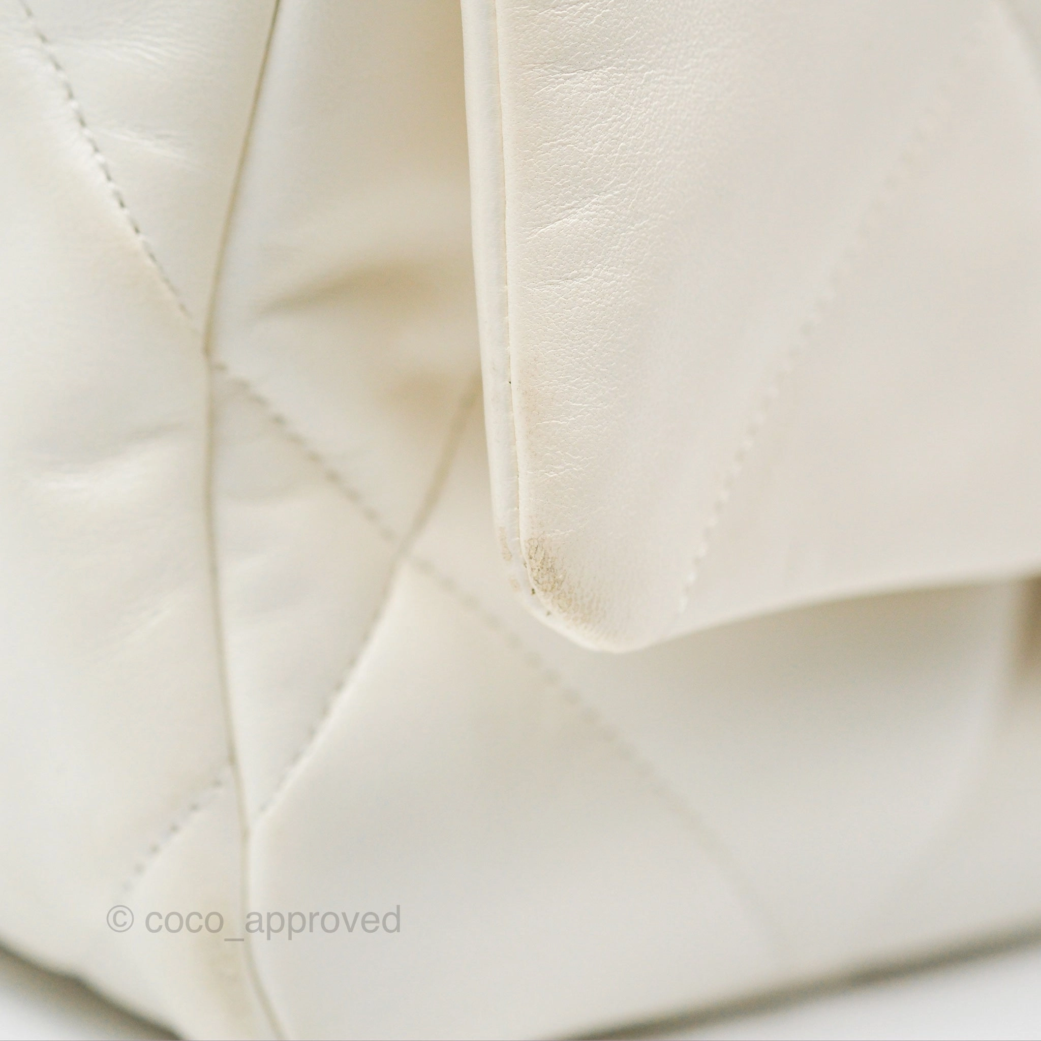 Chanel 19 Small Ivory White Lambskin Mixed Hardware