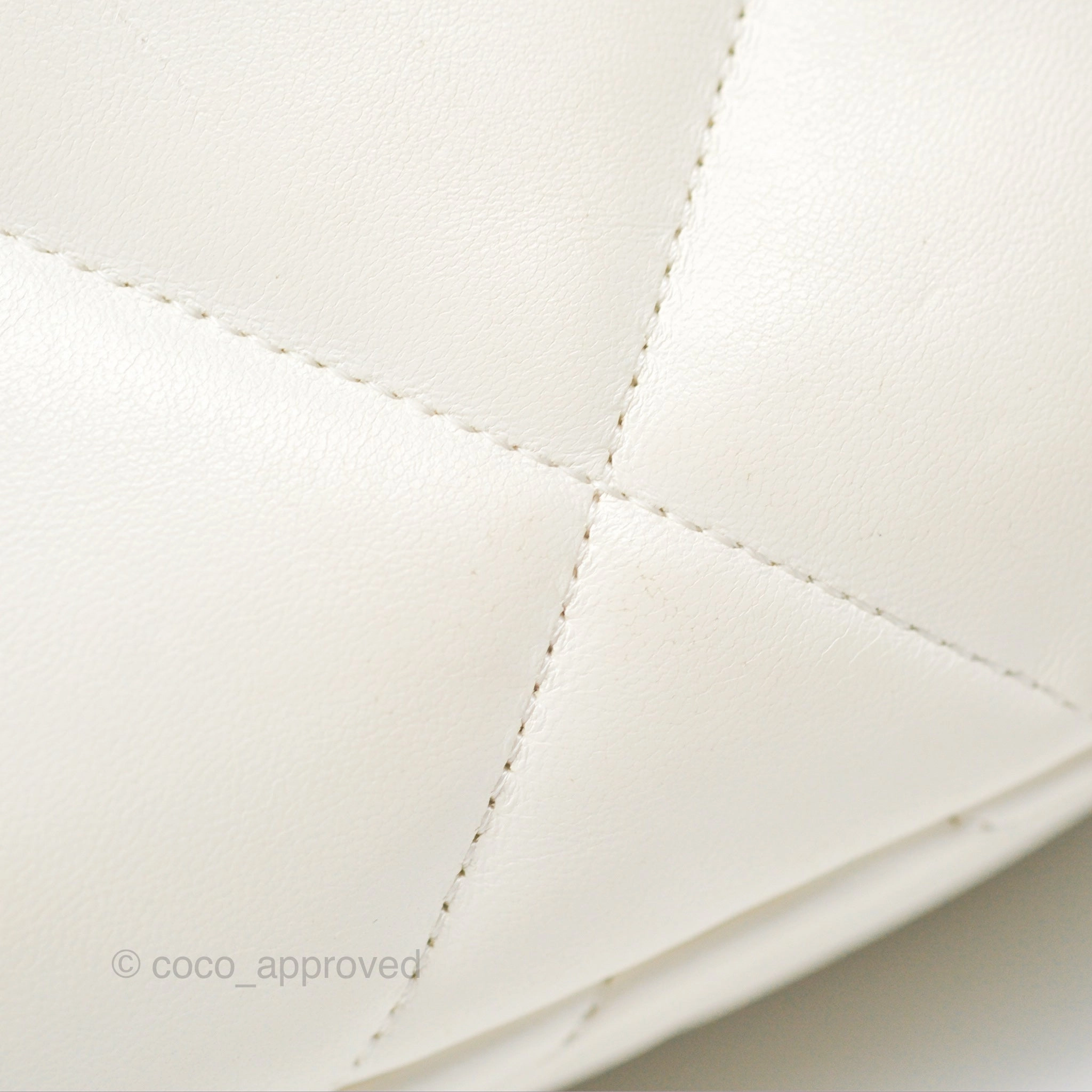 Chanel 19 Small Ivory White Lambskin Mixed Hardware
