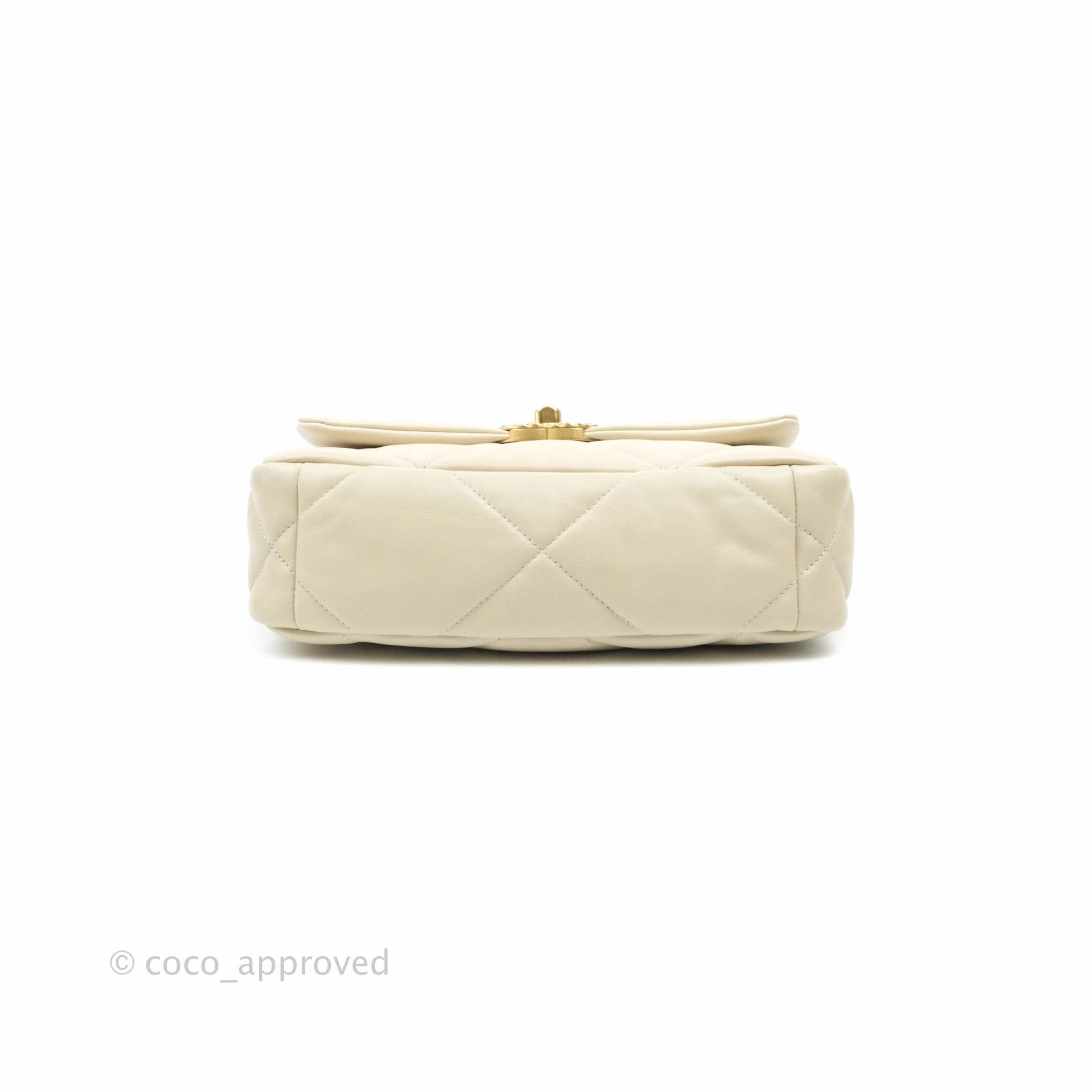 Chanel 19 Small Light Beige Lambskin Mixed Hardware 21C