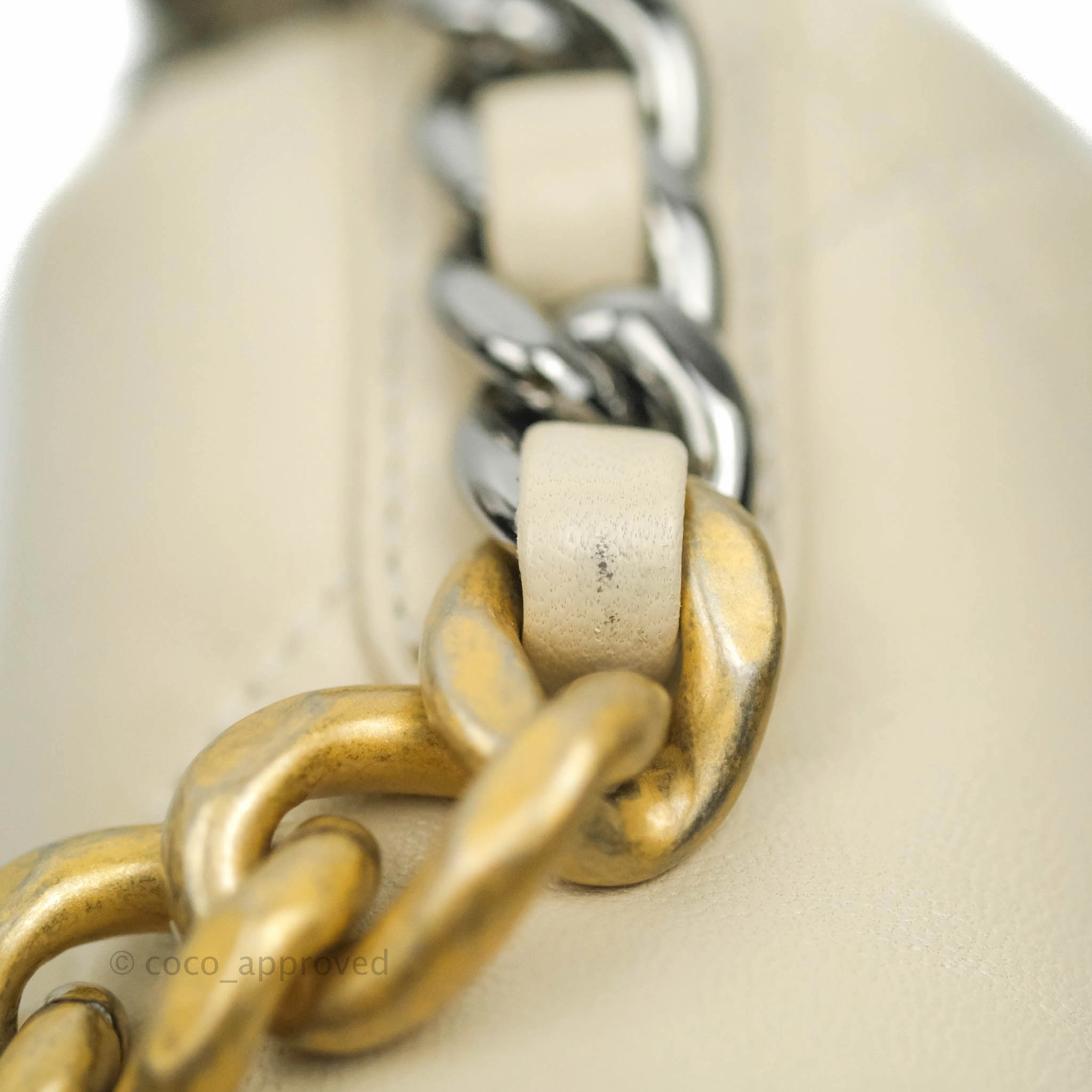 Chanel 19 Small Light Beige Lambskin Mixed Hardware 21C