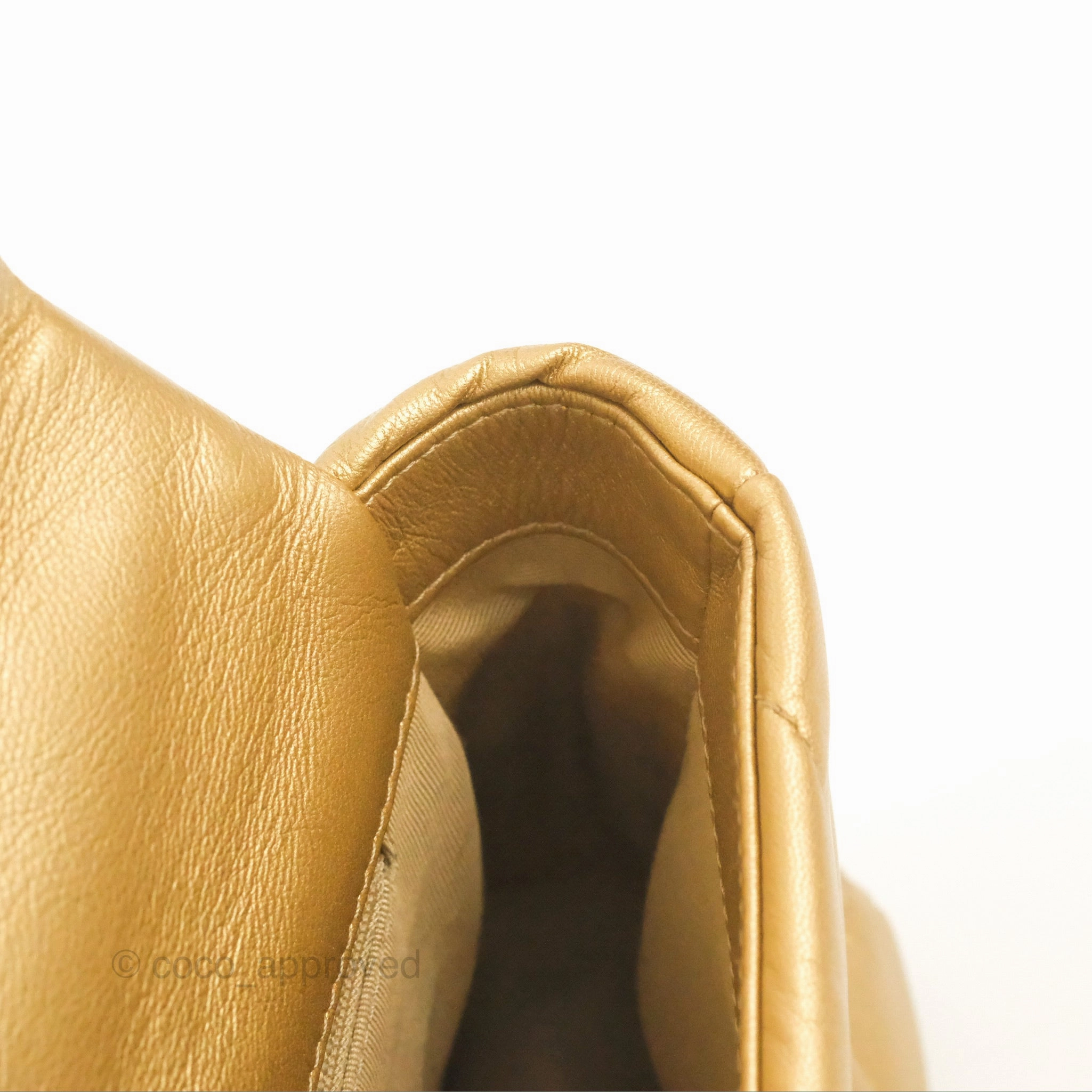 Chanel 19 Small Metallic Gold Lambskin Mixed Hardware