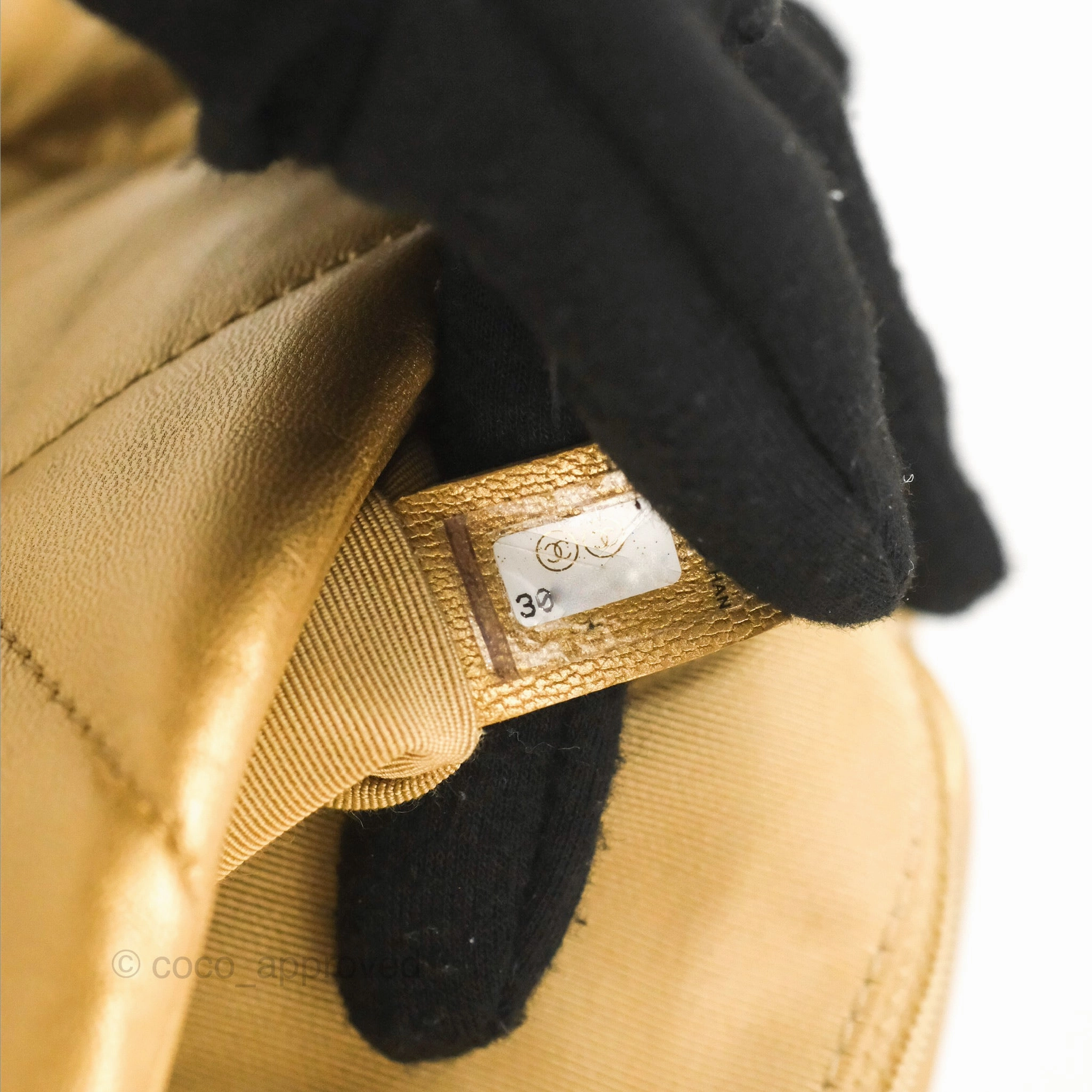 Chanel 19 Small Metallic Gold Lambskin Mixed Hardware