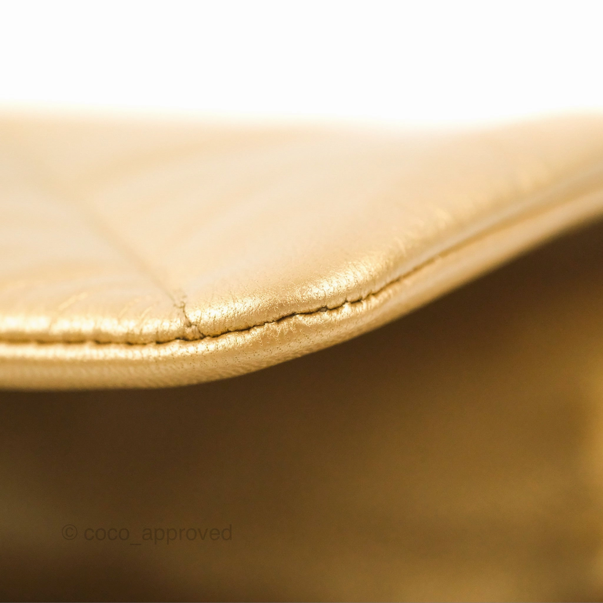 Chanel 19 Small Metallic Gold Lambskin Mixed Hardware