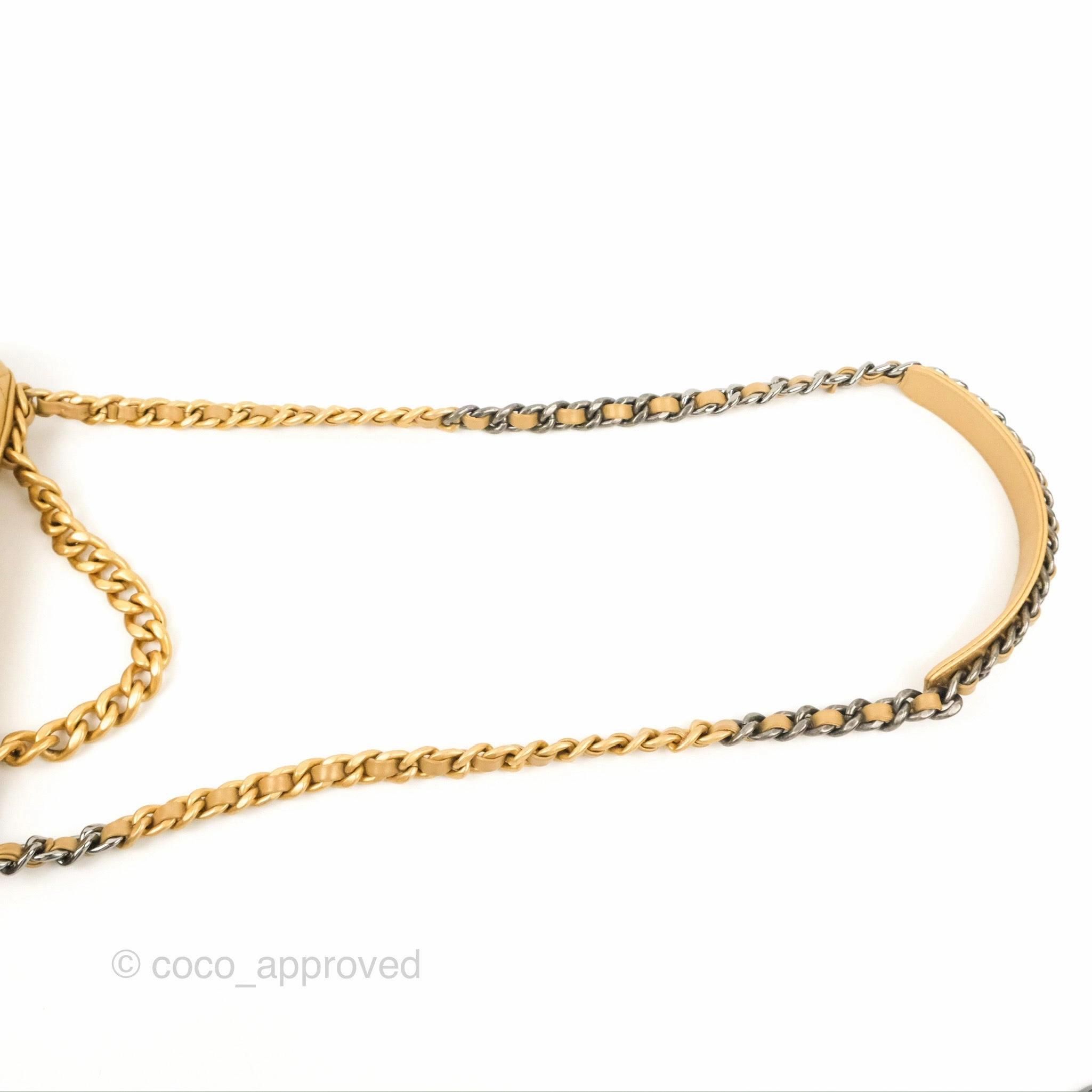 Chanel 19 Small Metallic Gold Lambskin Mixed Hardware