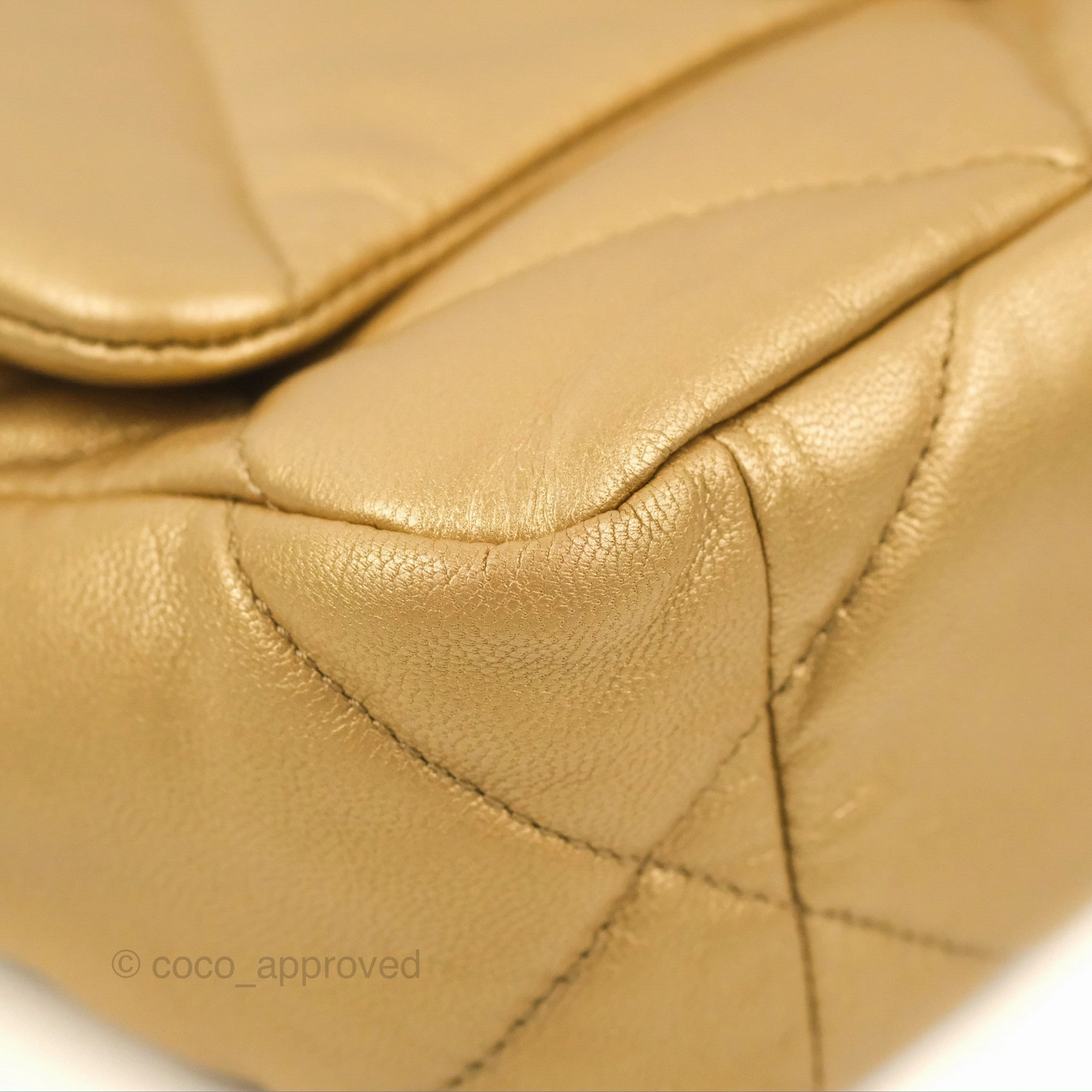 Chanel 19 Small Metallic Gold Lambskin Mixed Hardware