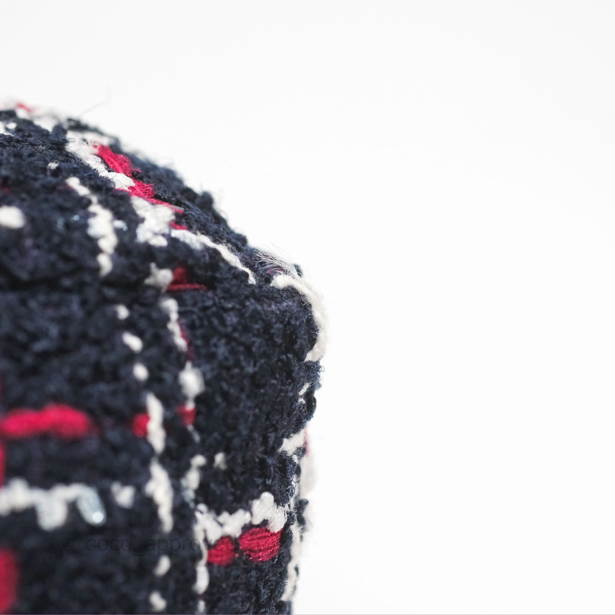 Chanel 19 Small Navy Grid Tweed Mixed Hardware