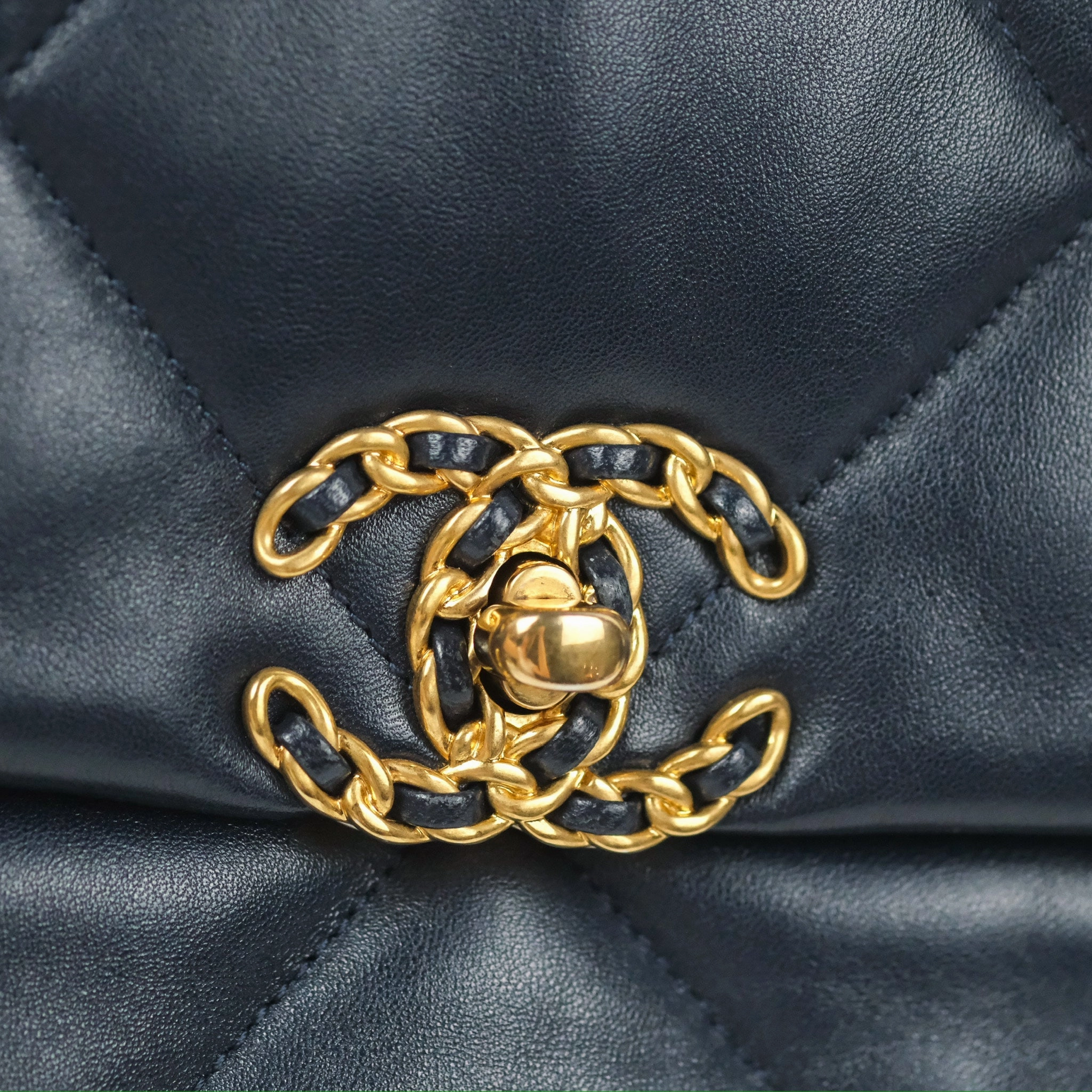 Chanel 19 Small Navy Mixed Hardware