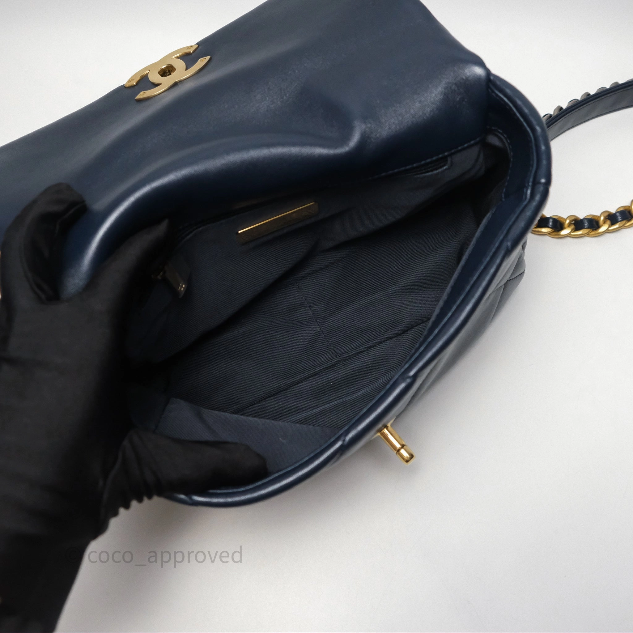 Chanel 19 Small Navy Mixed Hardware