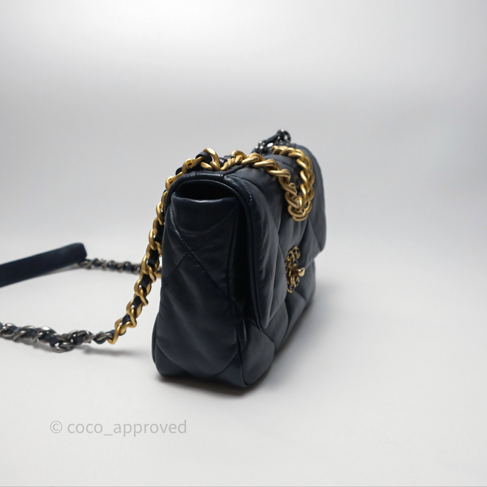 Chanel 19 Small Navy Mixed Hardware