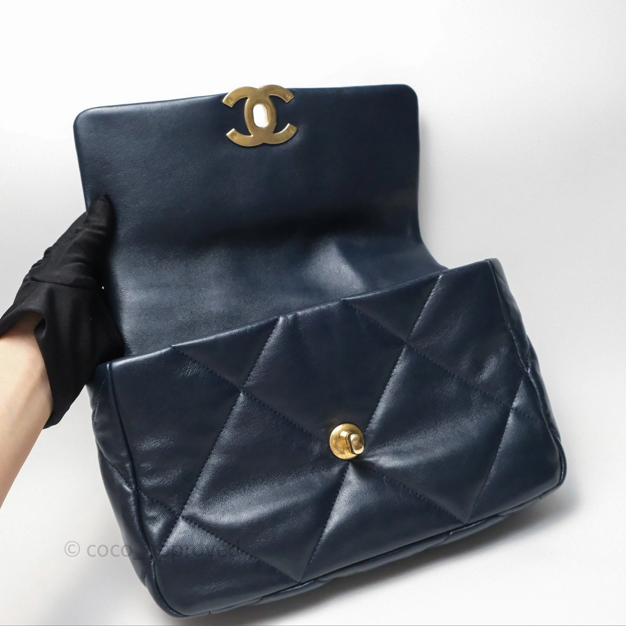 Chanel 19 Small Navy Mixed Hardware