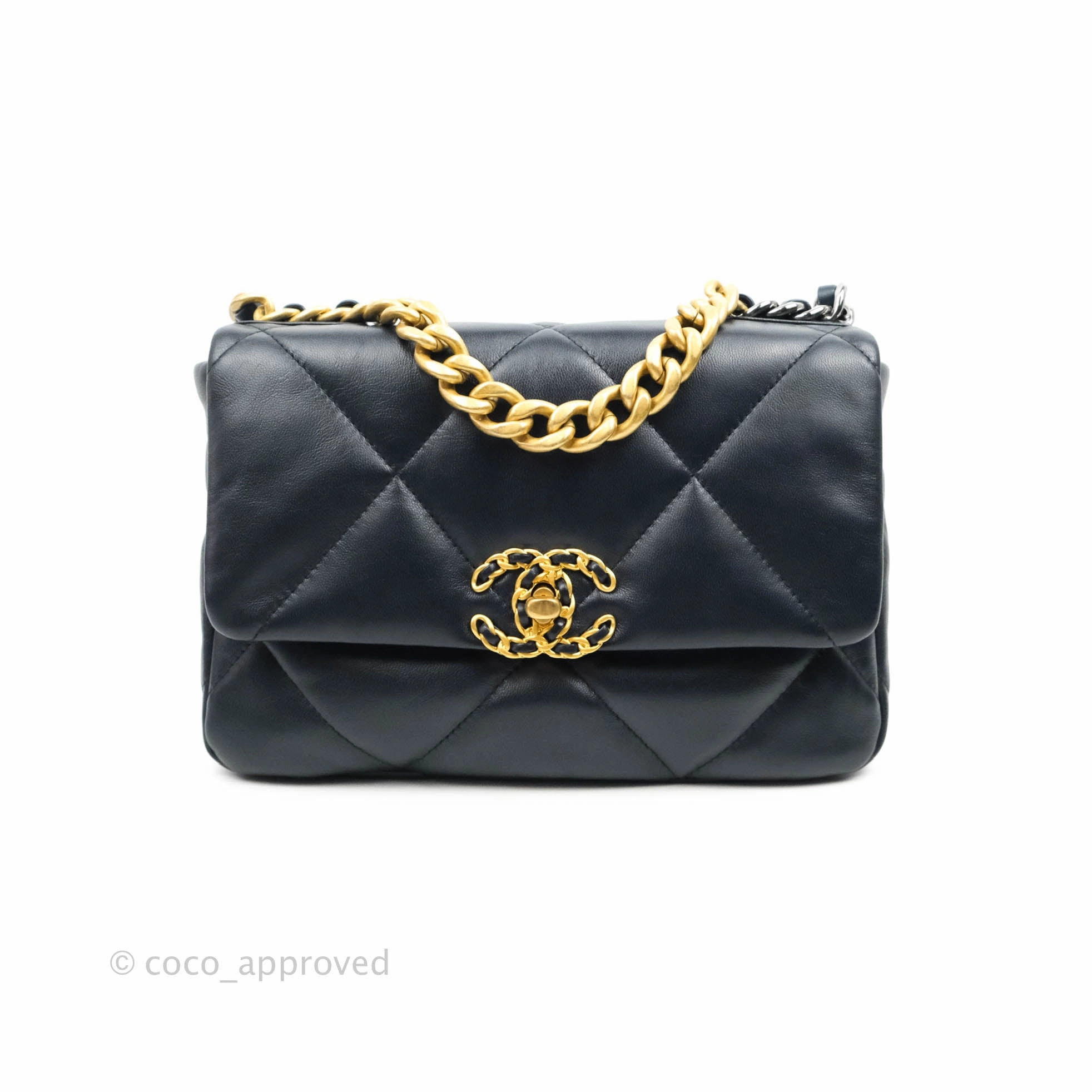 Chanel 19 Small Navy Mixed Hardware