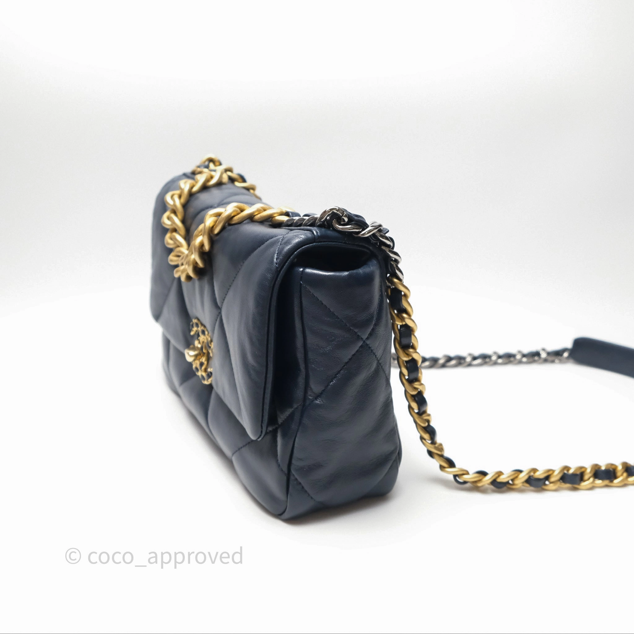 Chanel 19 Small Navy Mixed Hardware