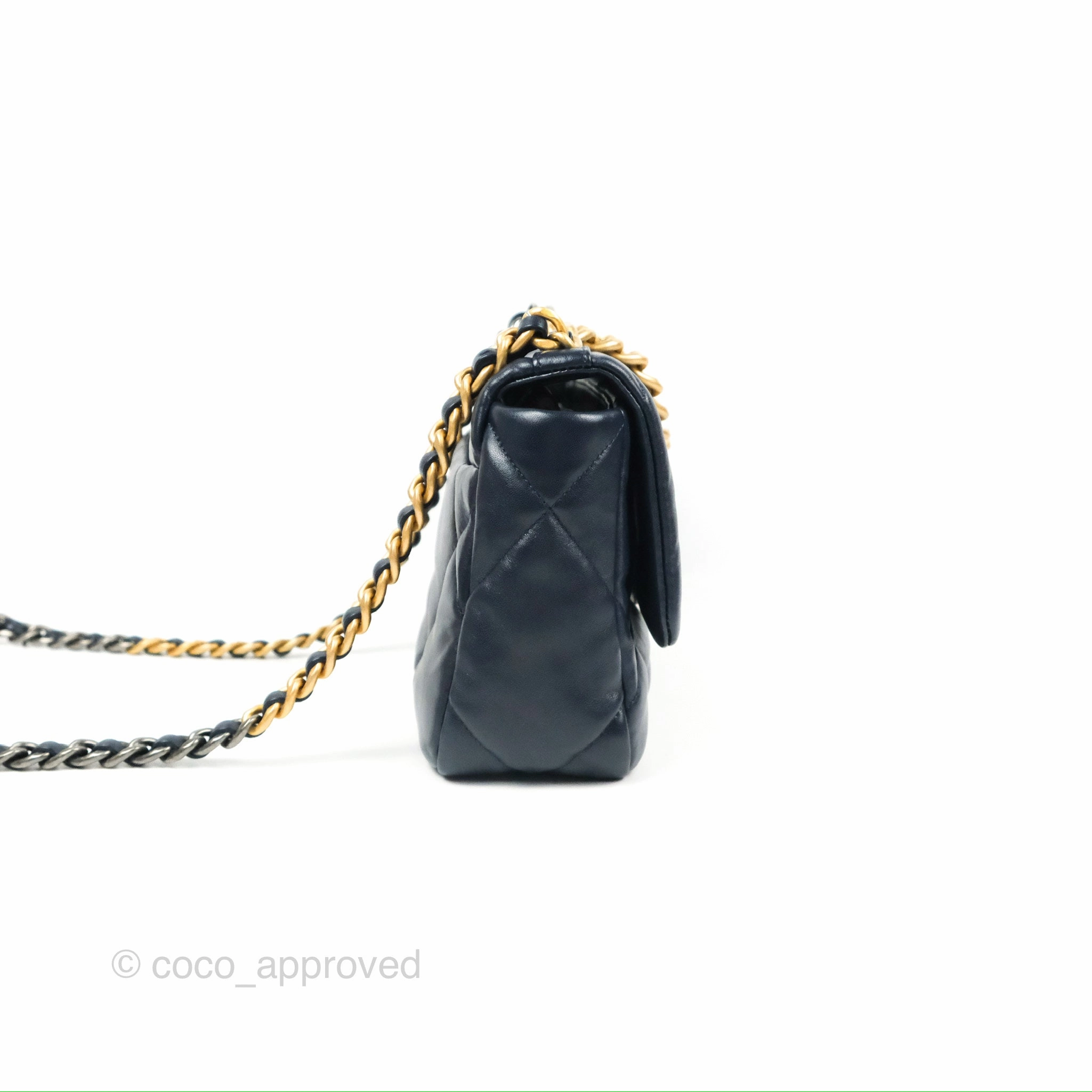 Chanel 19 Small Navy Mixed Hardware