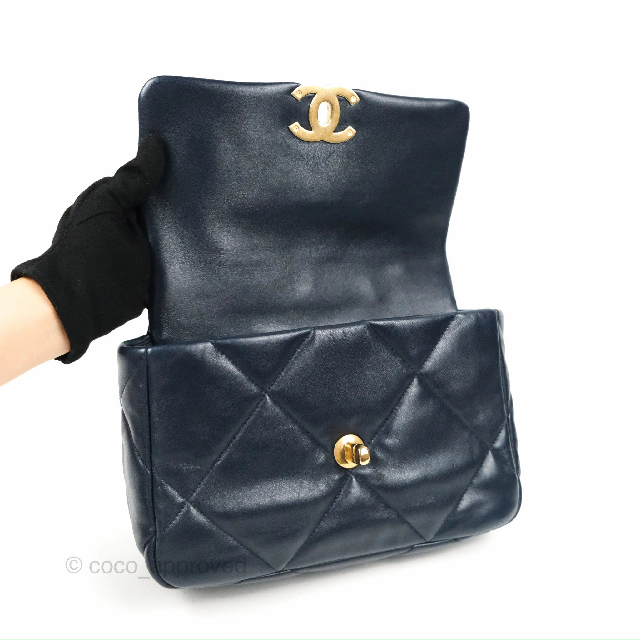 Chanel 19 Small Navy Mixed Hardware