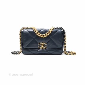 Chanel 19 Small Navy Mixed Hardware