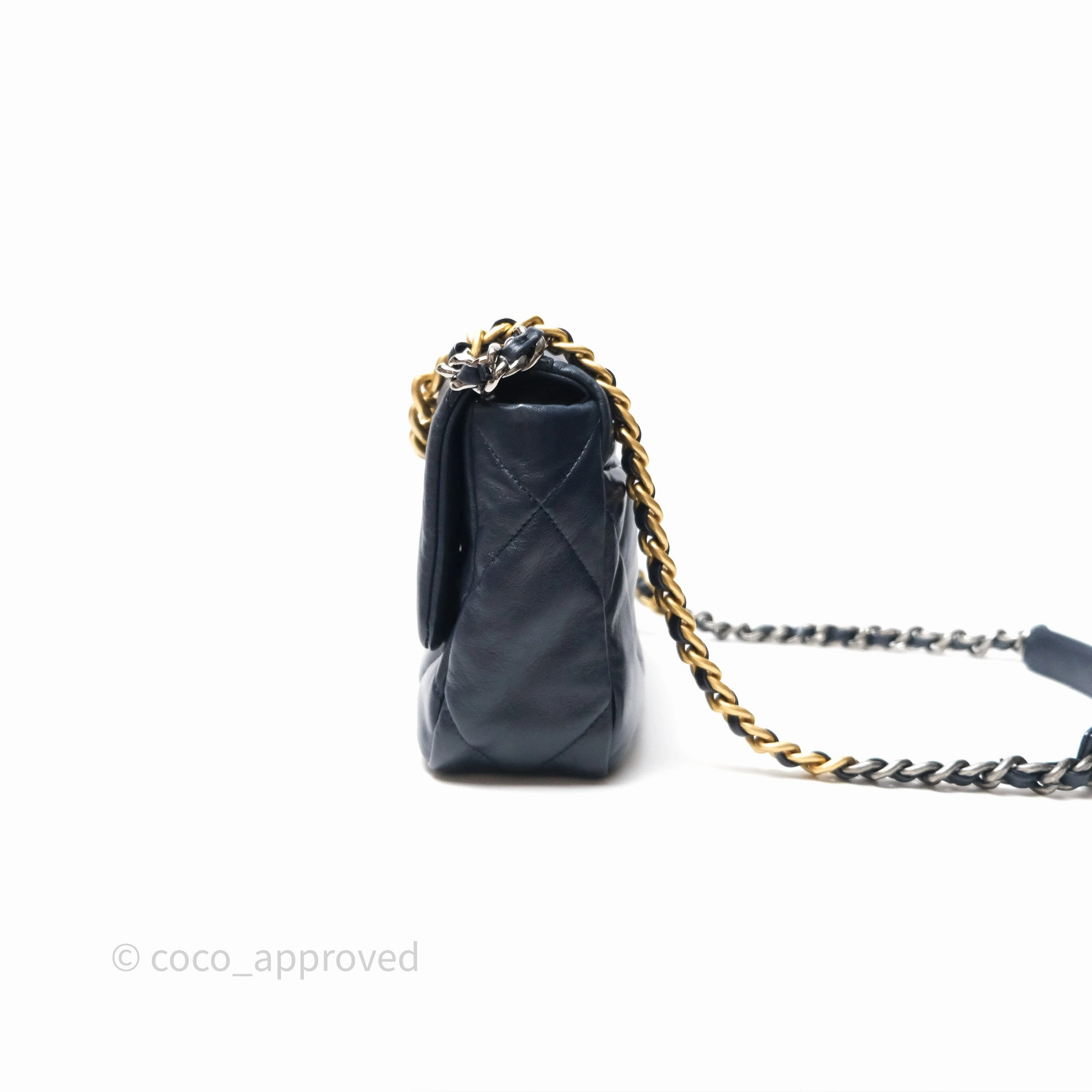 Chanel 19 Small Navy Mixed Hardware