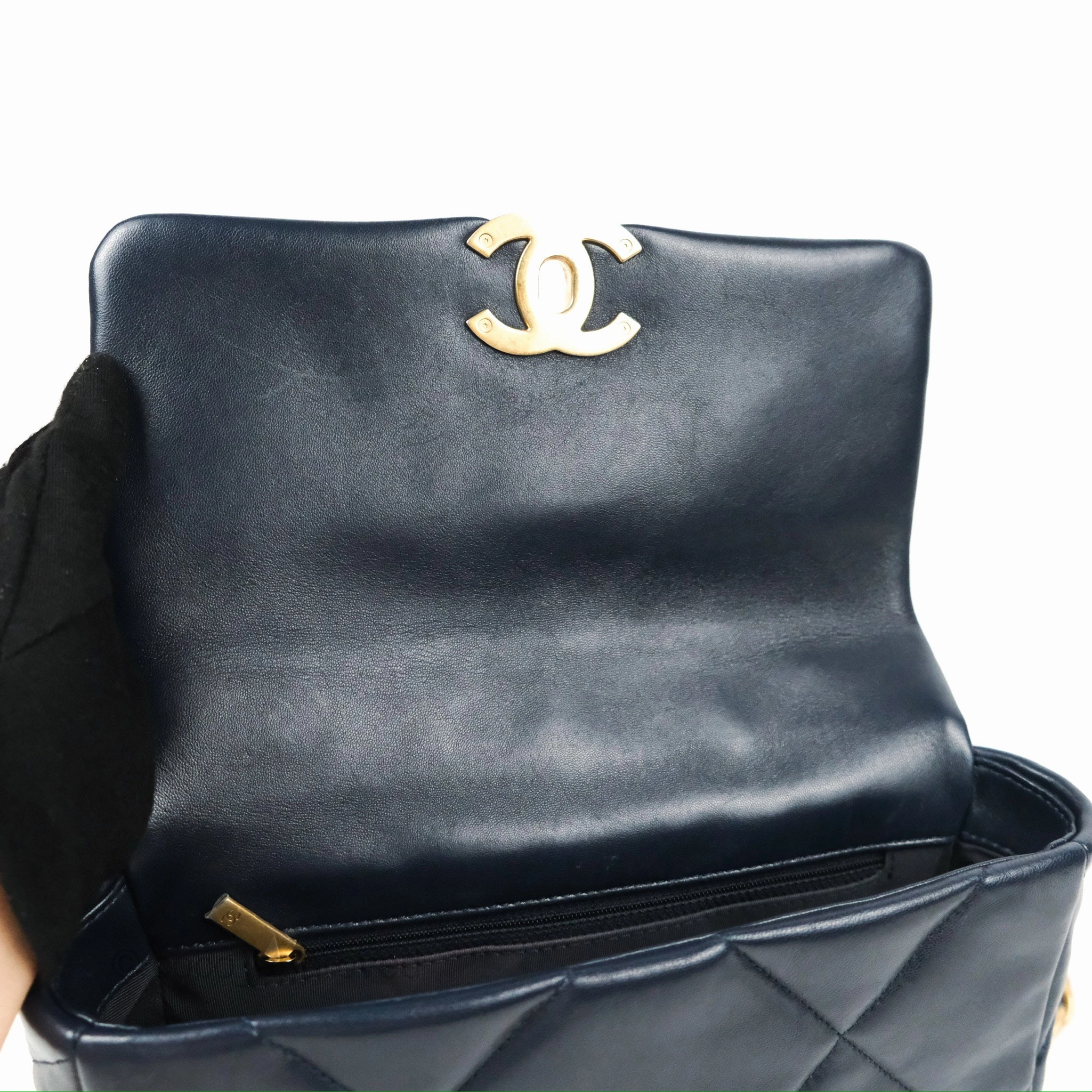 Chanel 19 Small Navy Mixed Hardware