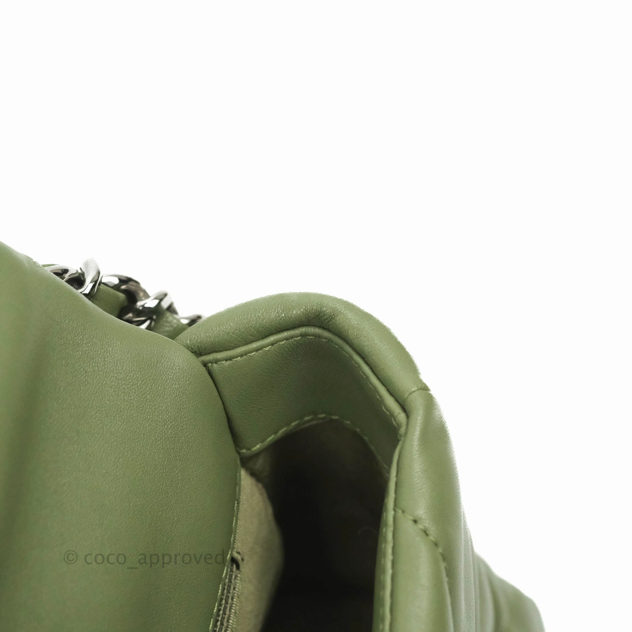 Chanel 19 Small Olive Green Mixed Hardware