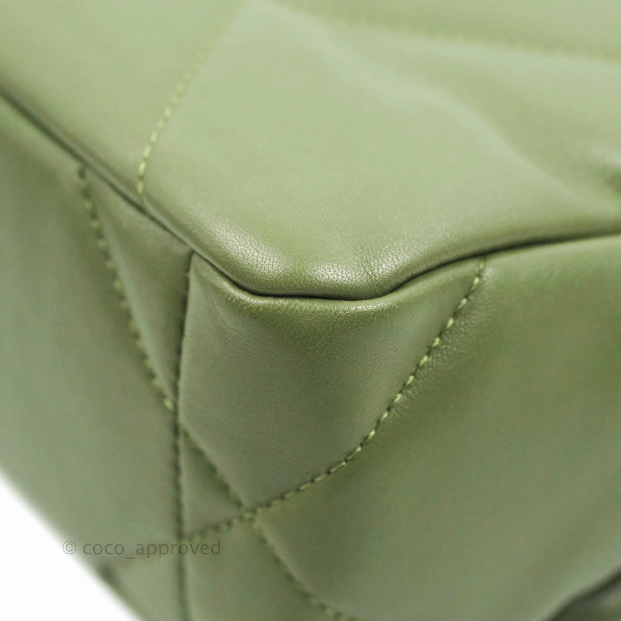 Chanel 19 Small Olive Green Mixed Hardware