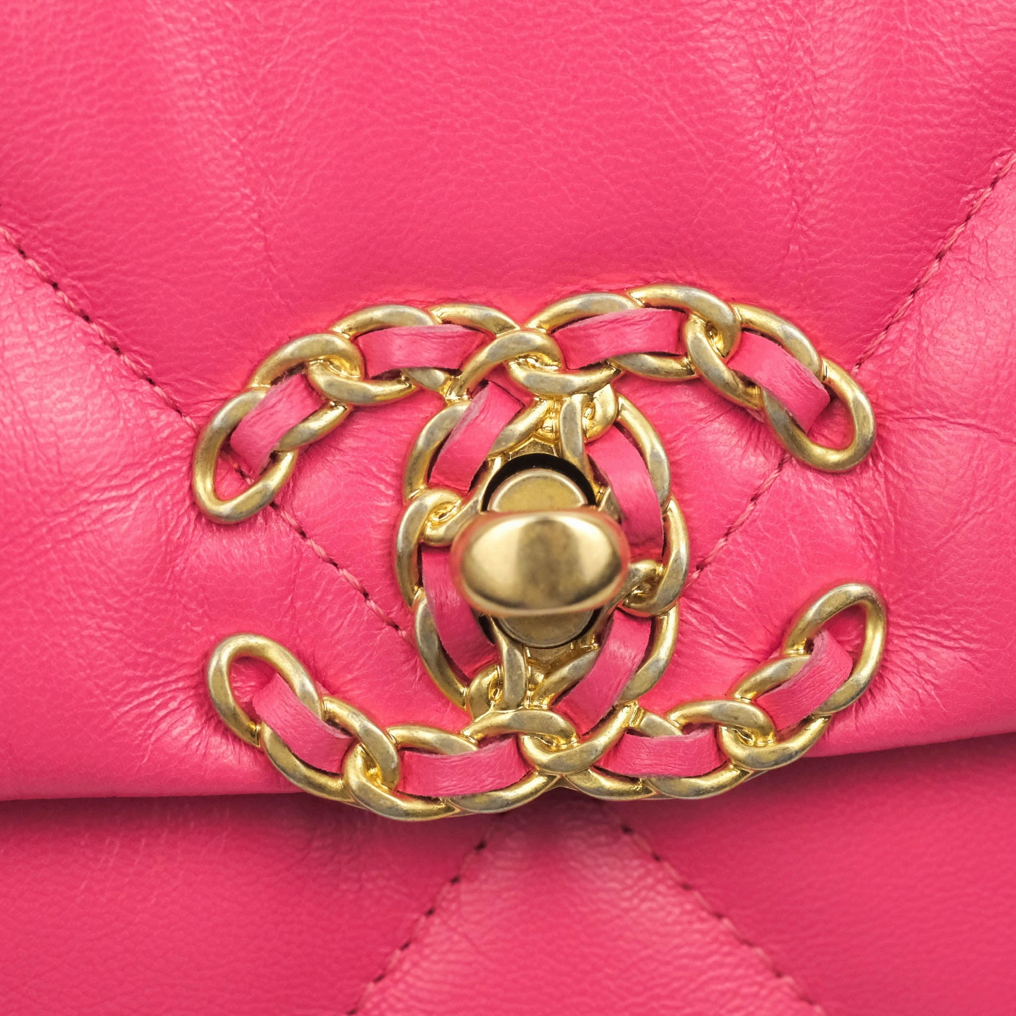 Chanel 19 Small Rosy Pink Goatskin Mixed Hardware 20K