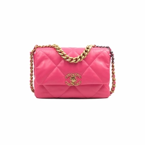 Chanel 19 Small Rosy Pink Goatskin Mixed Hardware 20K