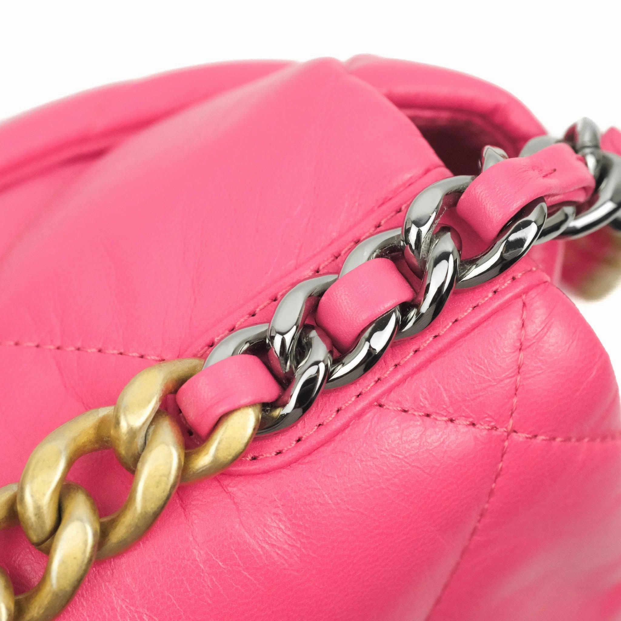 Chanel 19 Small Rosy Pink Goatskin Mixed Hardware 20K