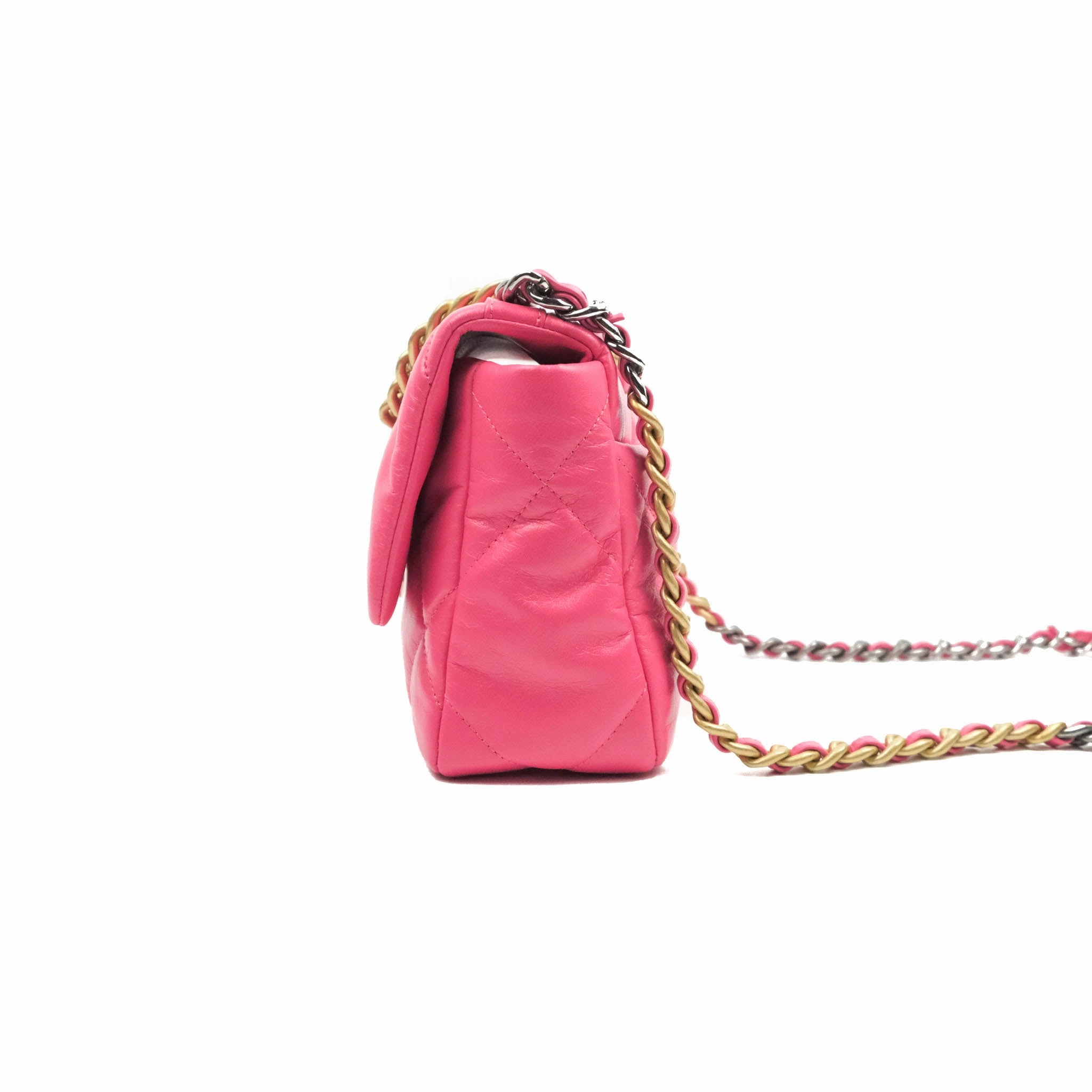 Chanel 19 Small Rosy Pink Goatskin Mixed Hardware 20K