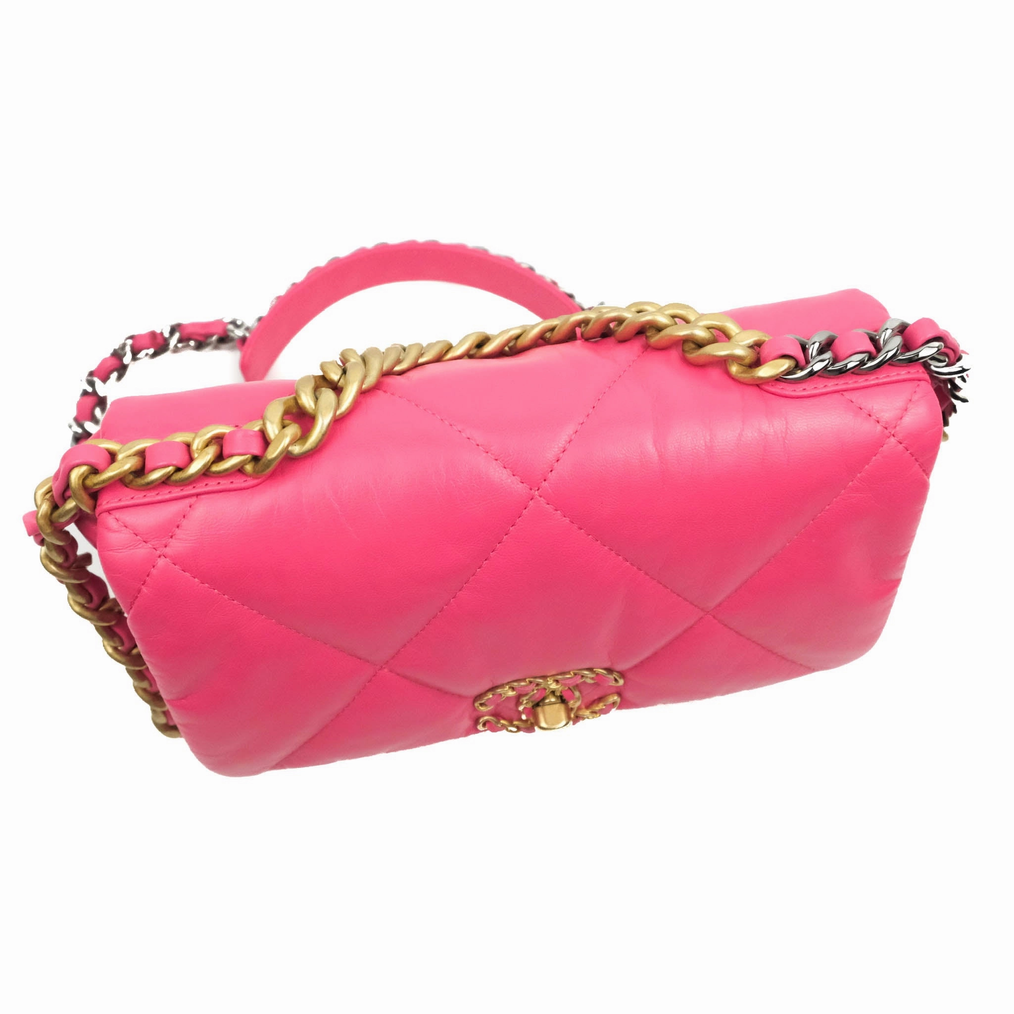 Chanel 19 Small Rosy Pink Goatskin Mixed Hardware 20K