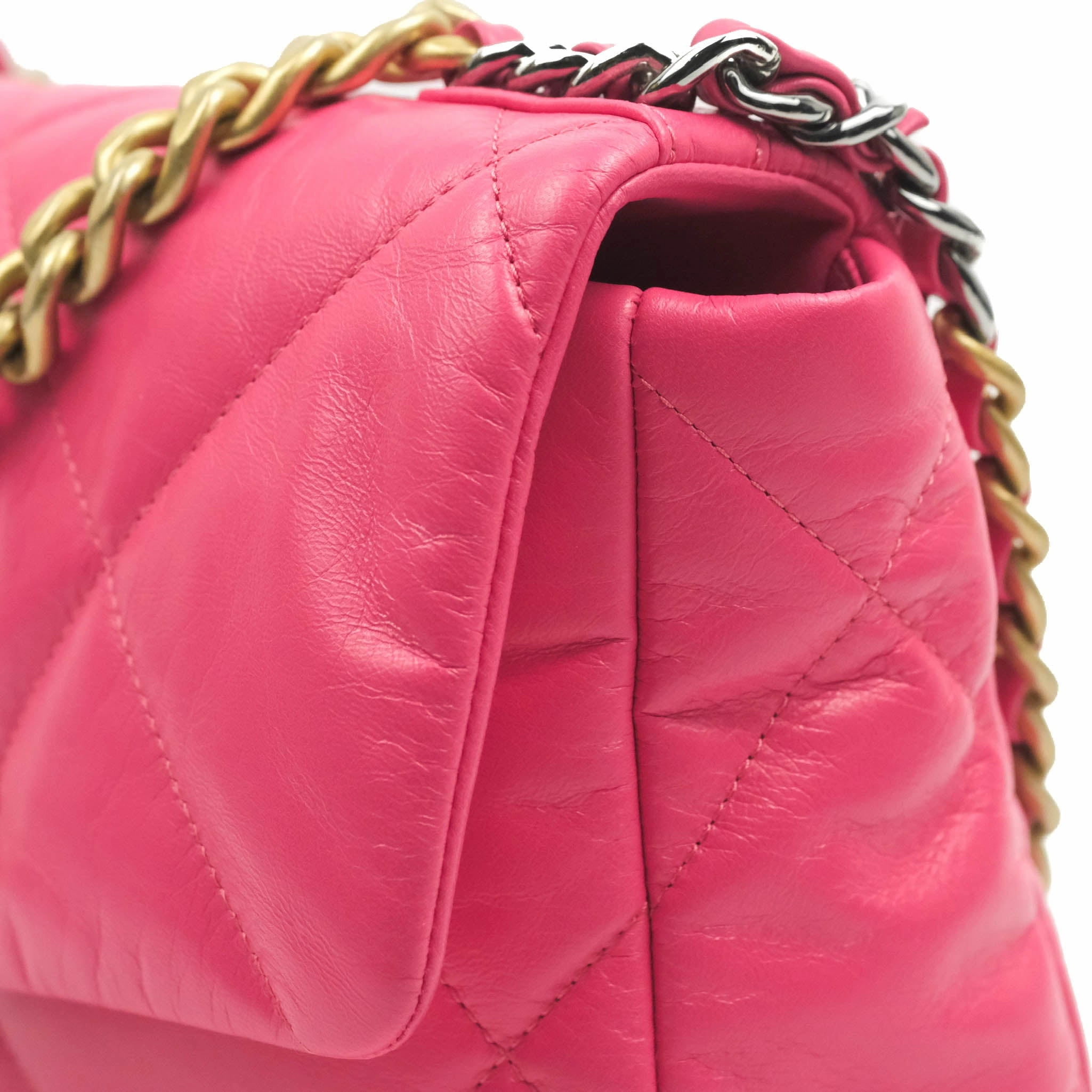 Chanel 19 Small Rosy Pink Goatskin Mixed Hardware 20K
