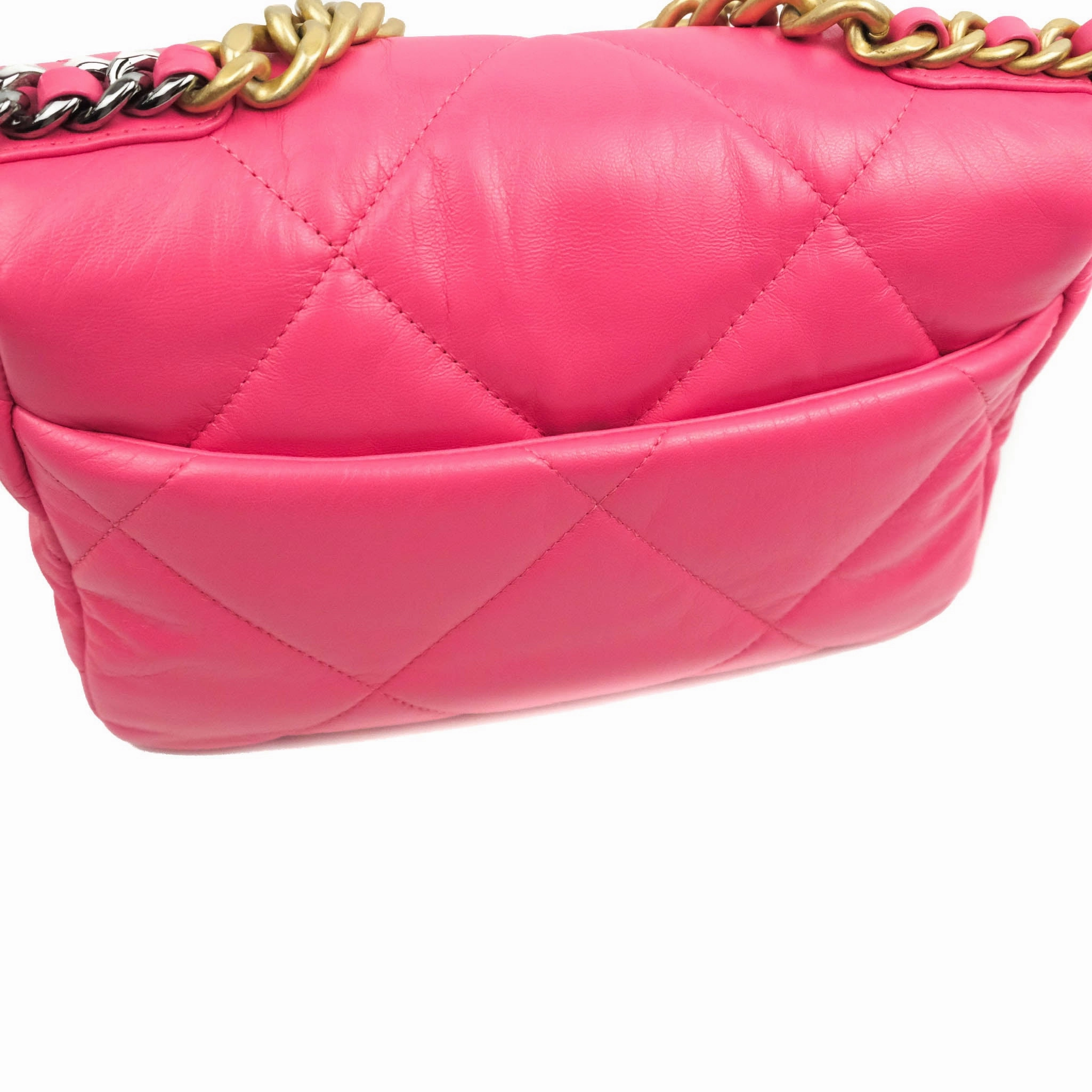 Chanel 19 Small Rosy Pink Goatskin Mixed Hardware 20K