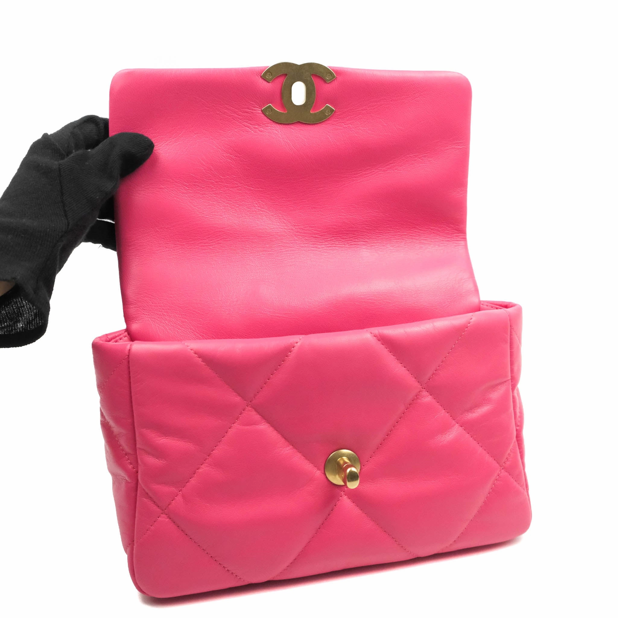 Chanel 19 Small Rosy Pink Goatskin Mixed Hardware 20K