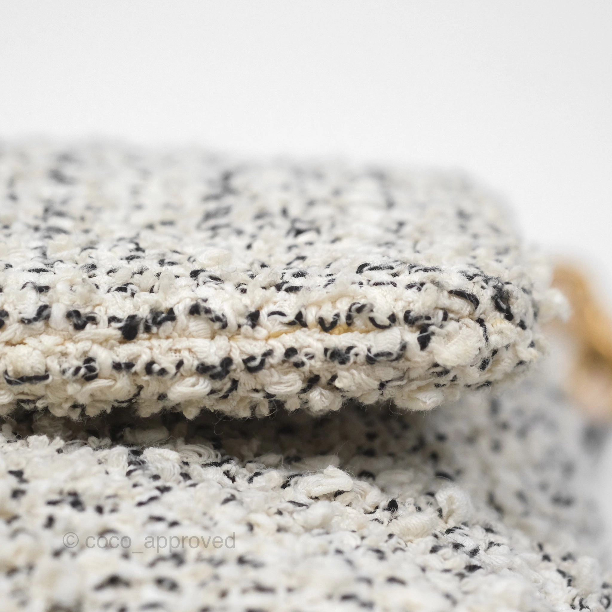 Chanel 19 Small Tweed Oreo Cream Mixed Hardware