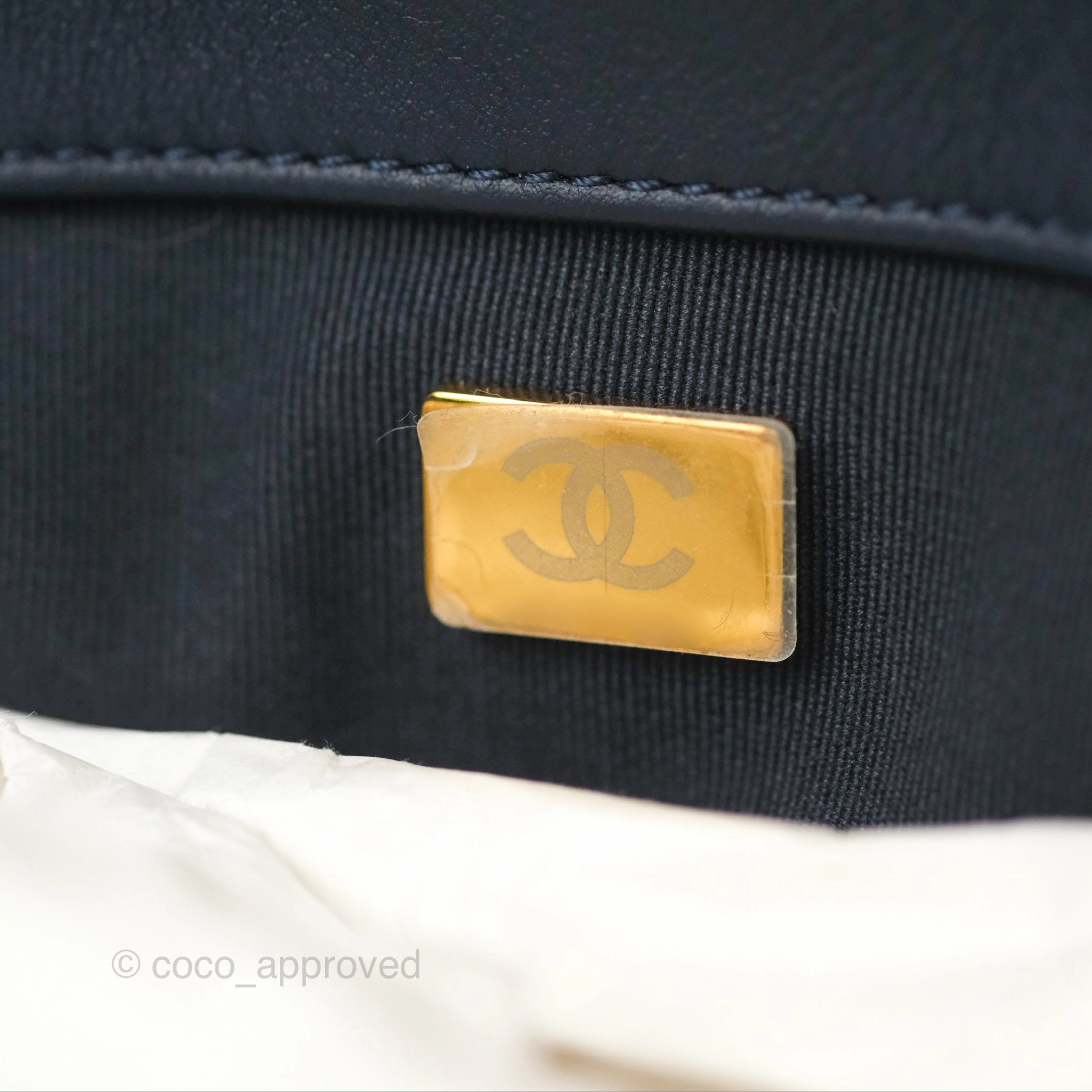 Chanel 19 Tote Quilted Denim Mixed Hardware