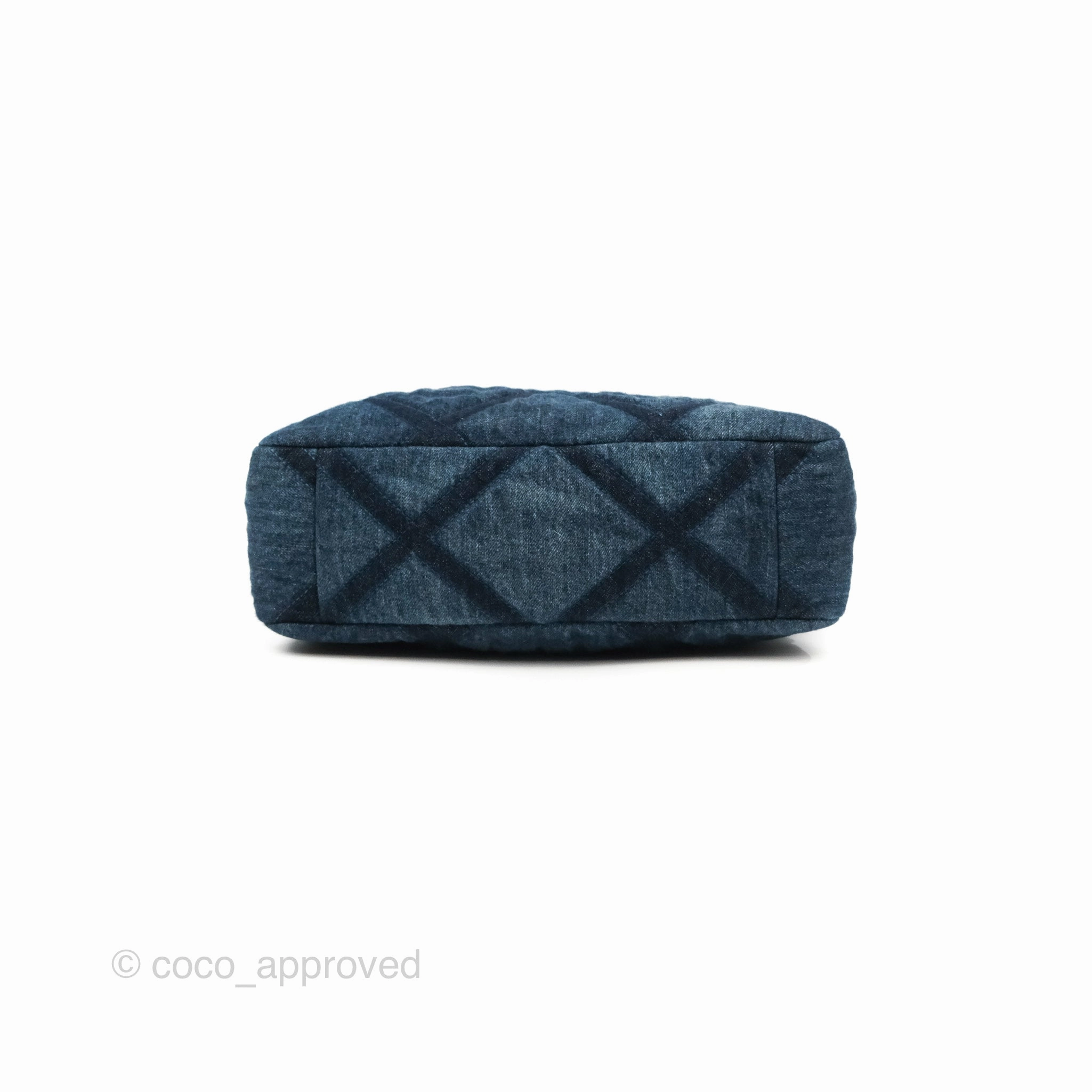 Chanel 19 Tote Quilted Denim Mixed Hardware