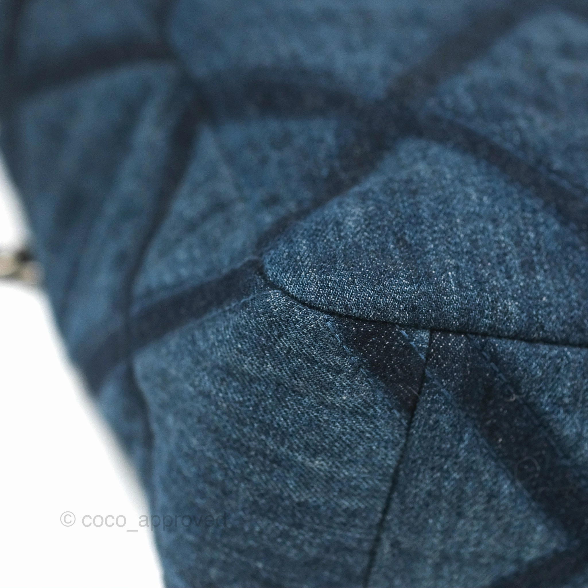 Chanel 19 Tote Quilted Denim Mixed Hardware
