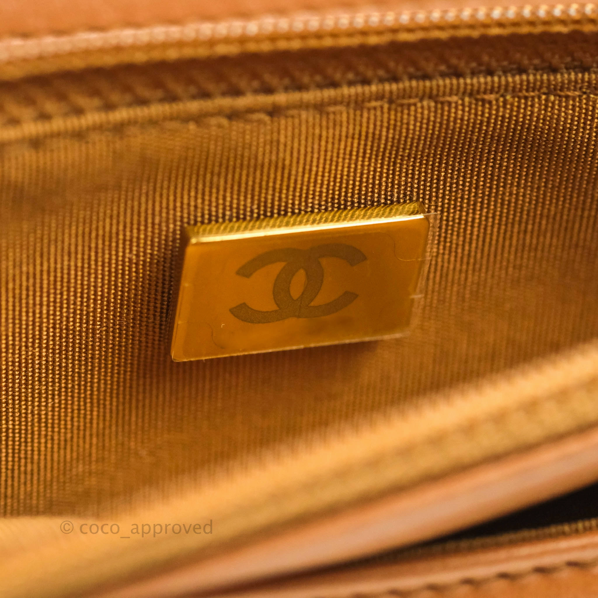 Chanel 19 Wallet on Chain WOC Dark Beige Caramel Lambskin Mixed Hardware 21K