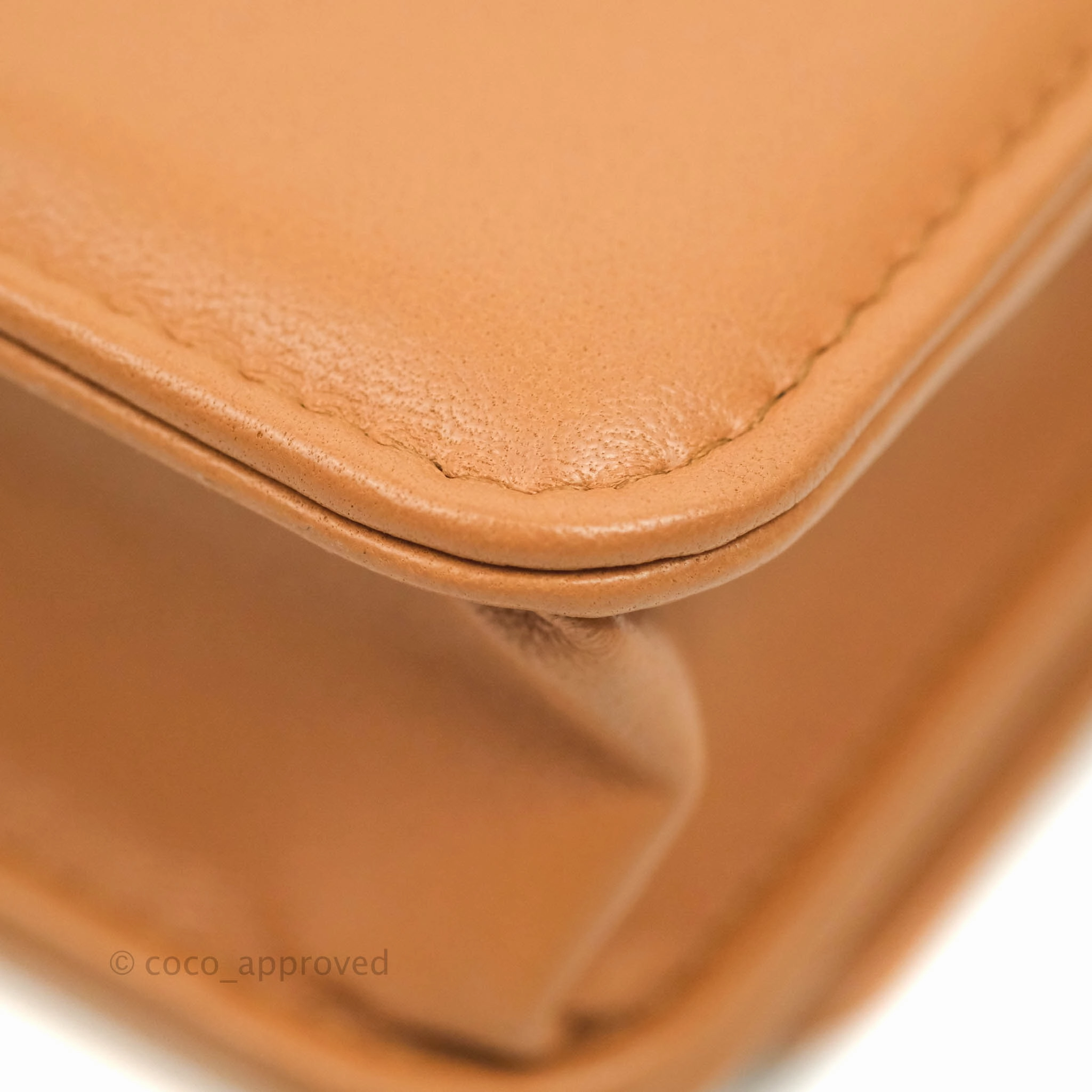 Chanel 19 Wallet on Chain WOC Dark Beige Caramel Lambskin Mixed Hardware 21K