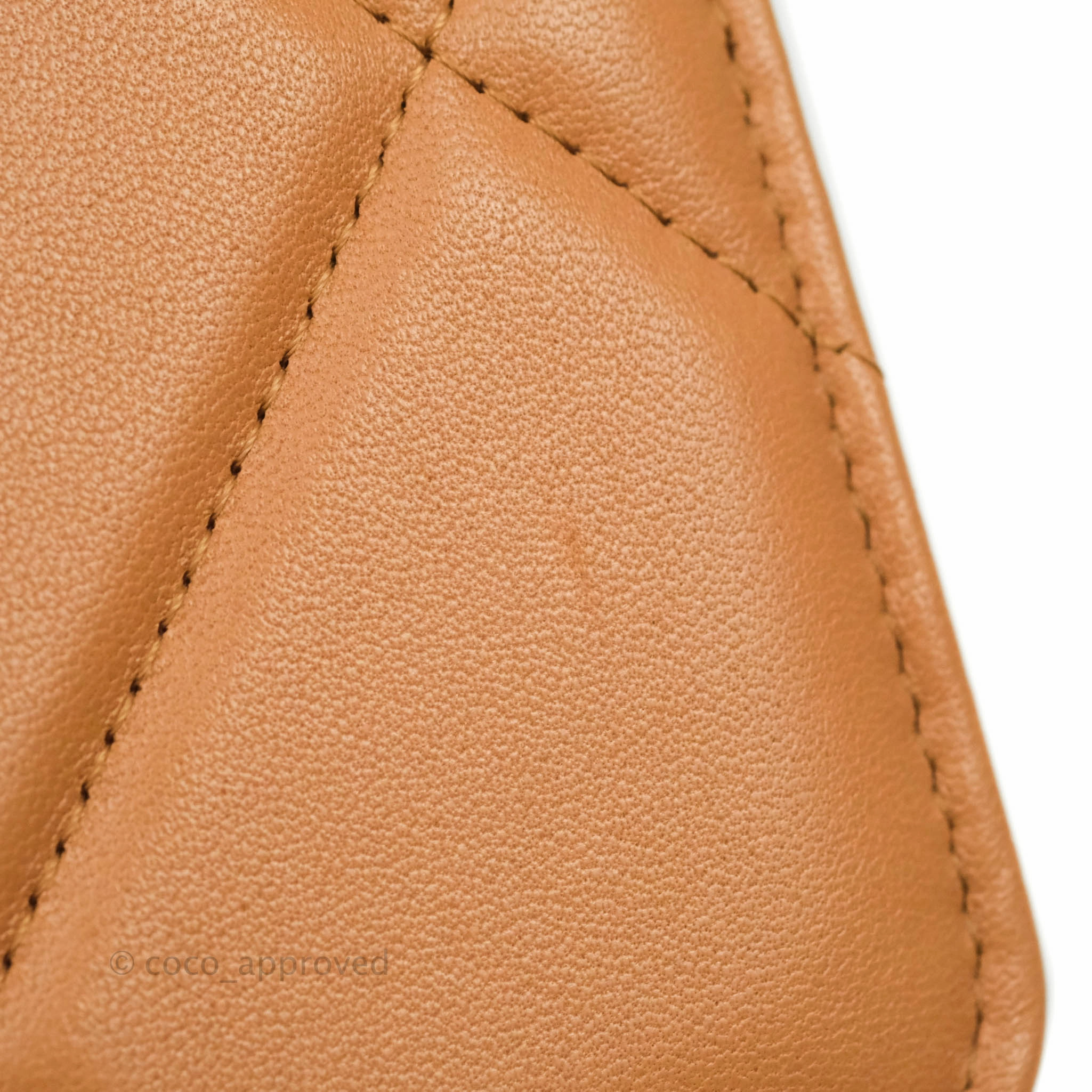 Chanel 19 Wallet on Chain WOC Dark Beige Caramel Lambskin Mixed Hardware 21K